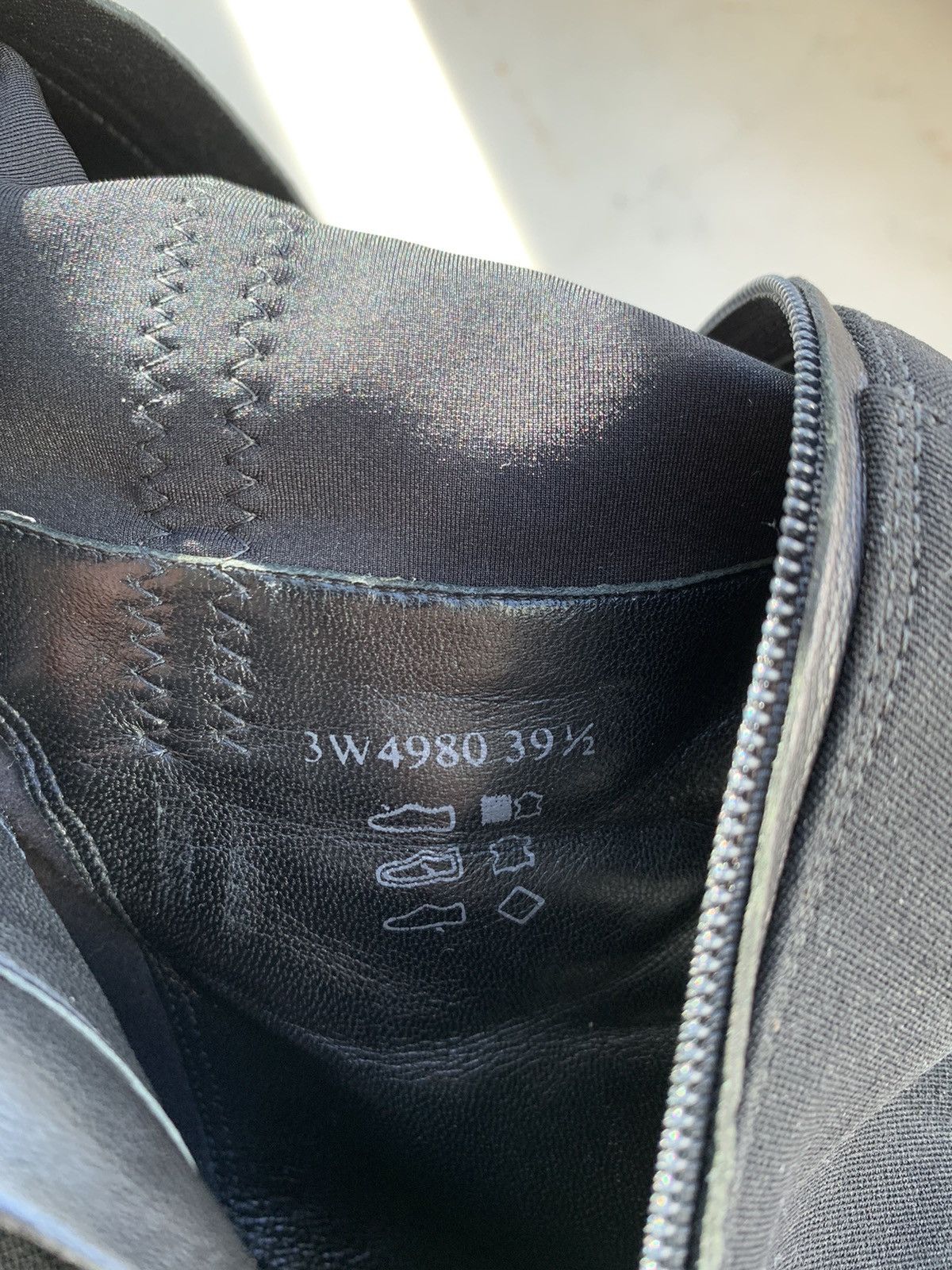 Prada PRADA Boots Neoprene Nylon Logo Heels Zip Shoes Black 39 Size US 9.5 / IT 39.5 - 10 Thumbnail