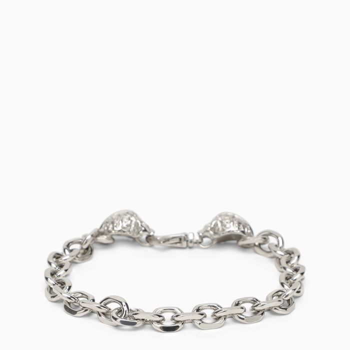 Emanuele Bicocchi Emanuele Bicocchi Silver 925 Skull Chain Bracelet | Grailed