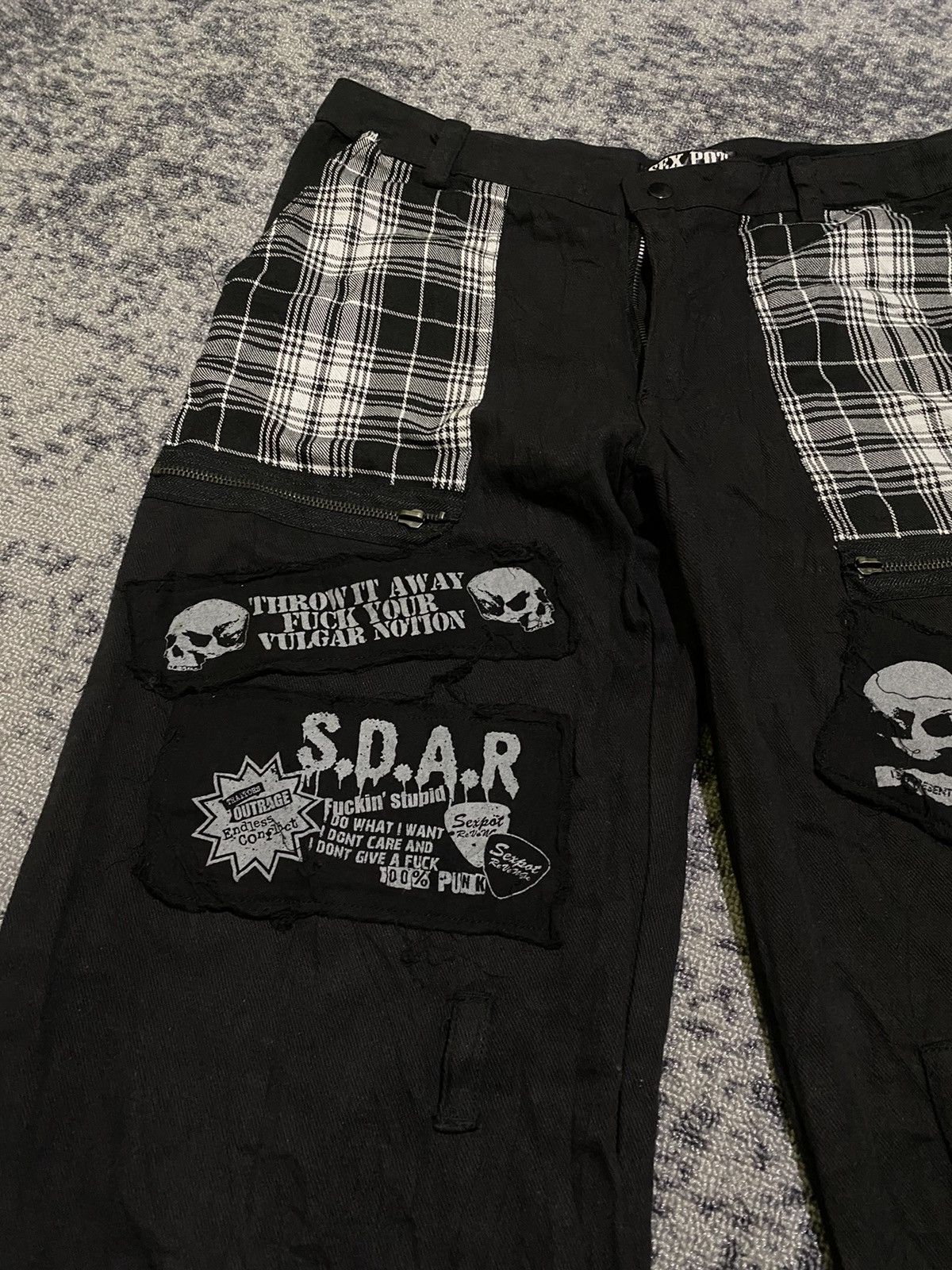 Hysteric Glamour Y2k Sex Pot skull ifsixwasnine baggy pants Size US 34 / EU 50 - 3 Thumbnail