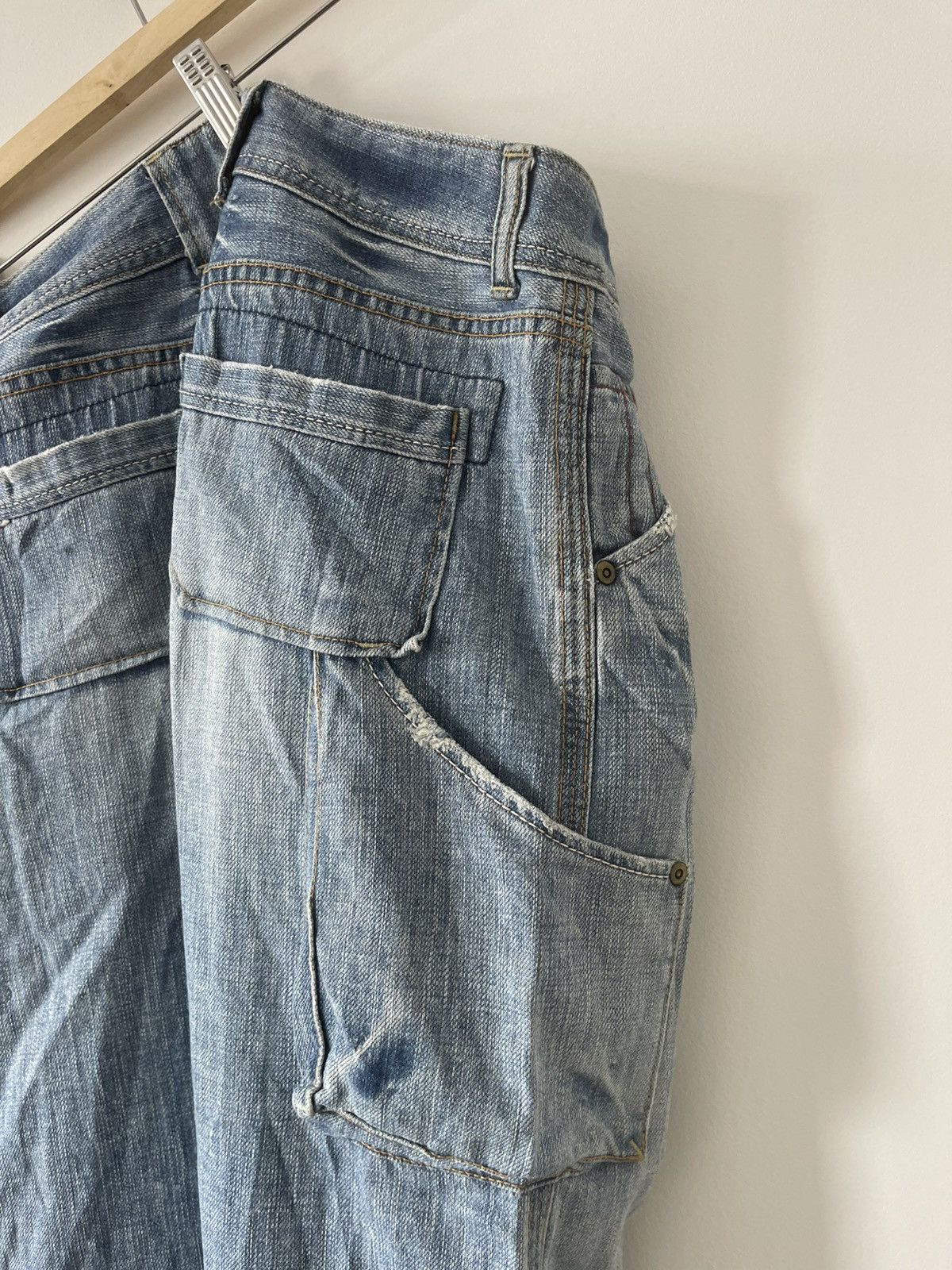 KOJIMA GENES Rare Vintage JOHNBULL KOJIMA JAPAN Carpenter Utility Jeans Size US 29 - 3 Thumbnail