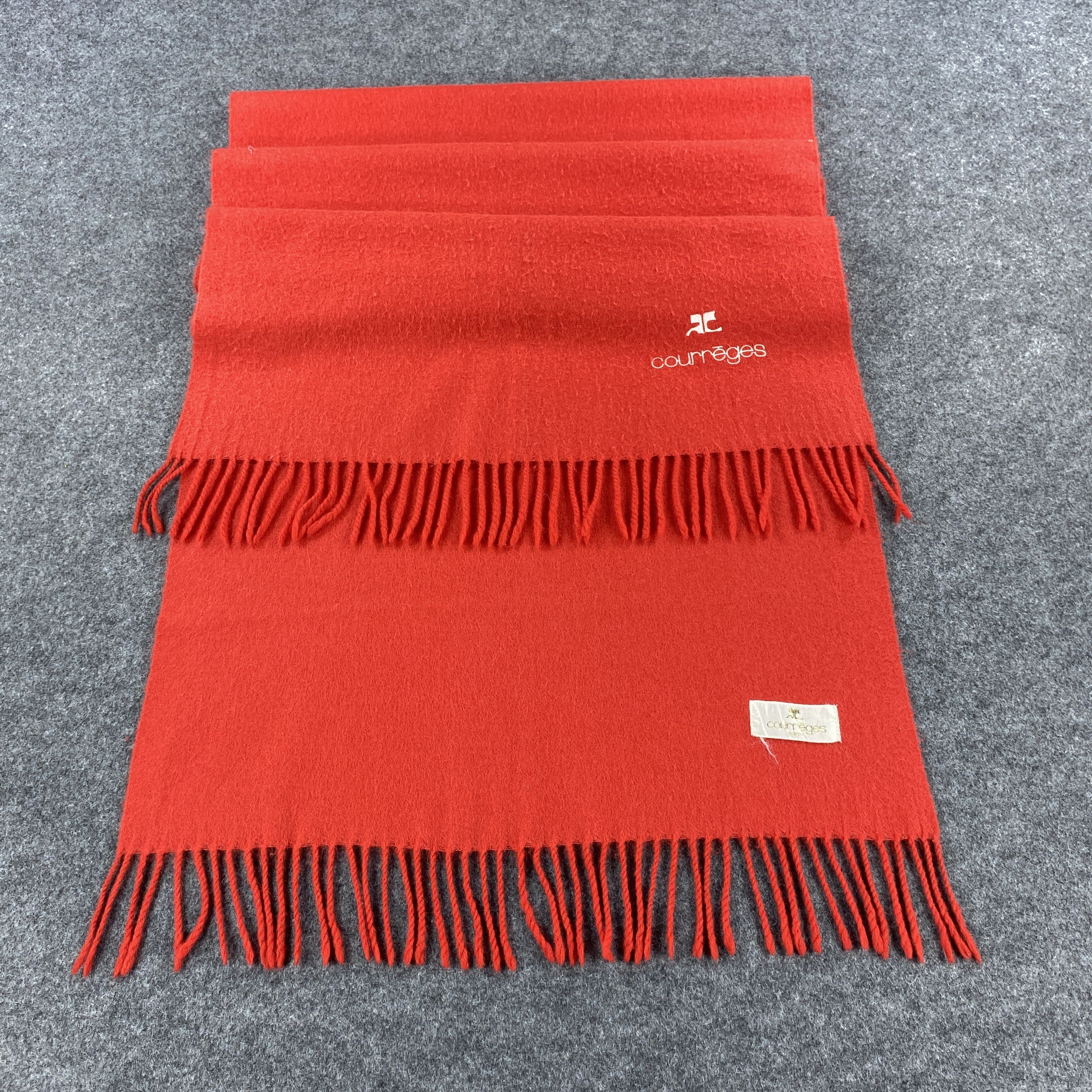 Courreges × Vintage GF10665 Courreges Scarf Neck Wear Muffler Size ONE SIZE - 8 Thumbnail