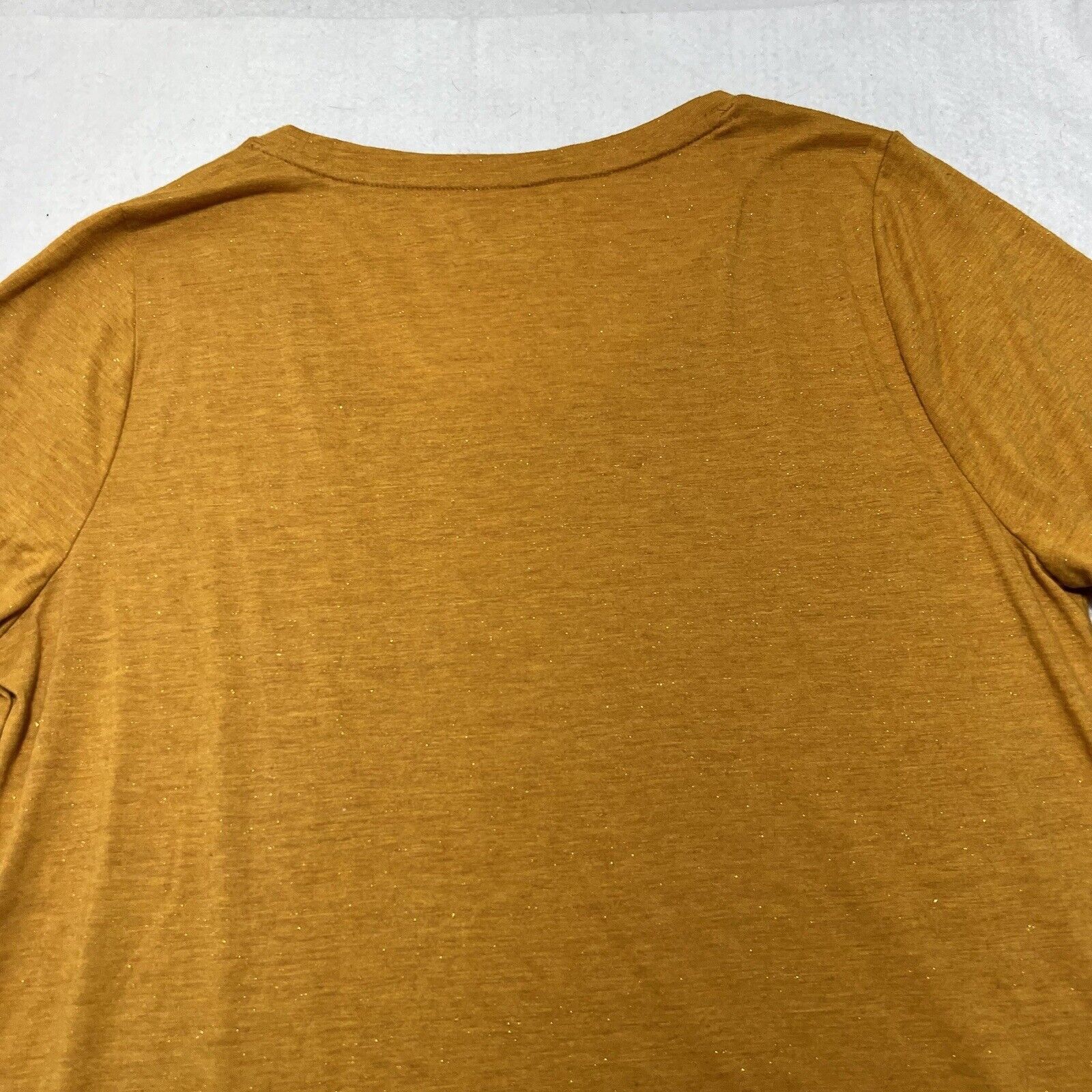 Other Lane Bryant 10/12 Perfect Glitter Mustard Yellow T Shirt Size XL / US 12-14 / IT 48-50 - 10 Thumbnail
