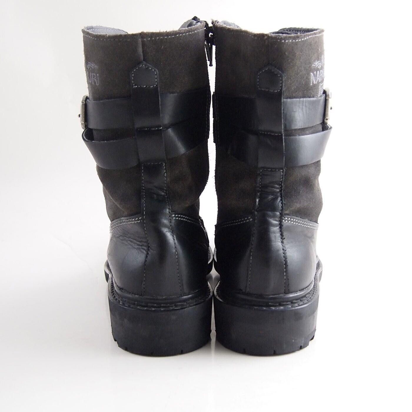 Napapijri Napapijri Combat Boots Black Leather Gray Suede US 10 EU 40 Size US 10 / IT 40 - 6 Thumbnail
