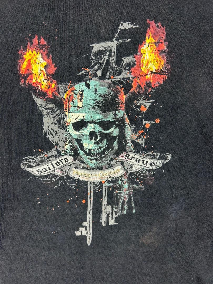 Vintage Vintage Y2K Pirates Of The Caribbean Dead Men Tell No Tales Size US XL / EU 56 / 4 - 3 Thumbnail