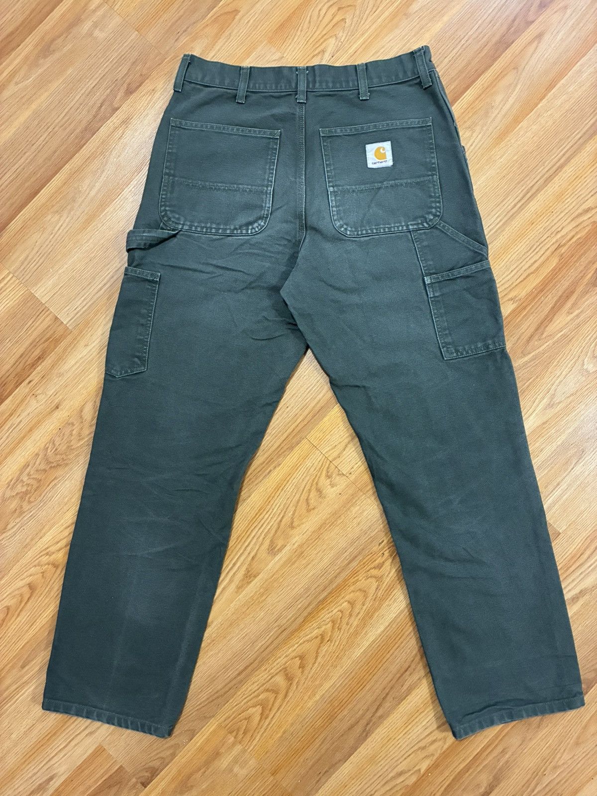 Carhartt Wip 31x32 Carhartt WIP Double Knee Stone Washed Canvas Pant Fade Size US 31 - 14 Thumbnail