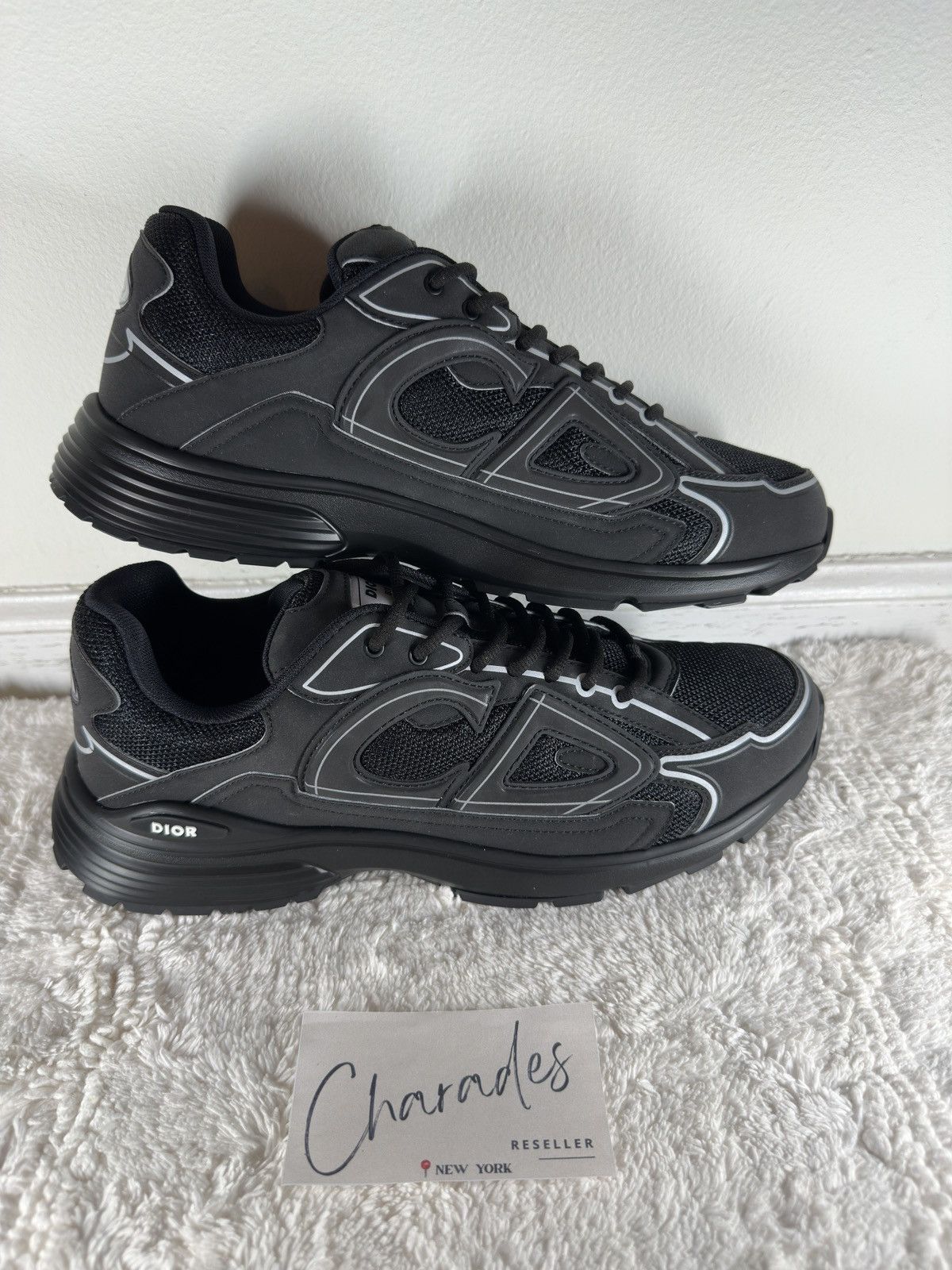 Dior Dior B30 Triple Black Size US 12 / EU 45 - 1 Thumbnail