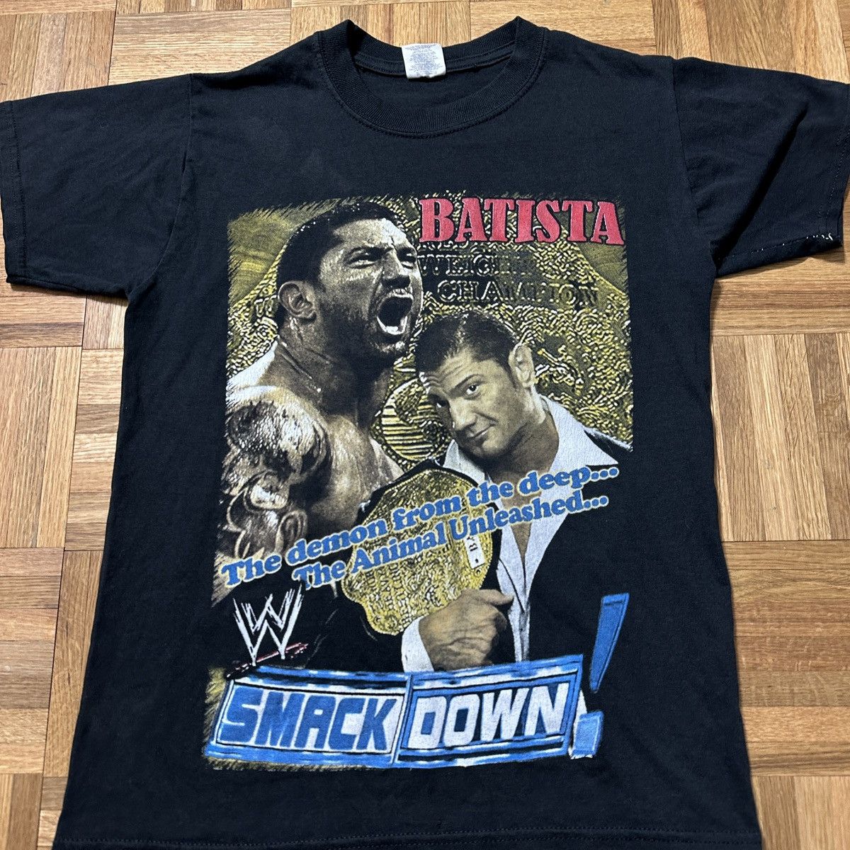 WWE Vintage WWE Smackdown Batista tee Size US S / EU 44-46 / 1 - 3 Thumbnail