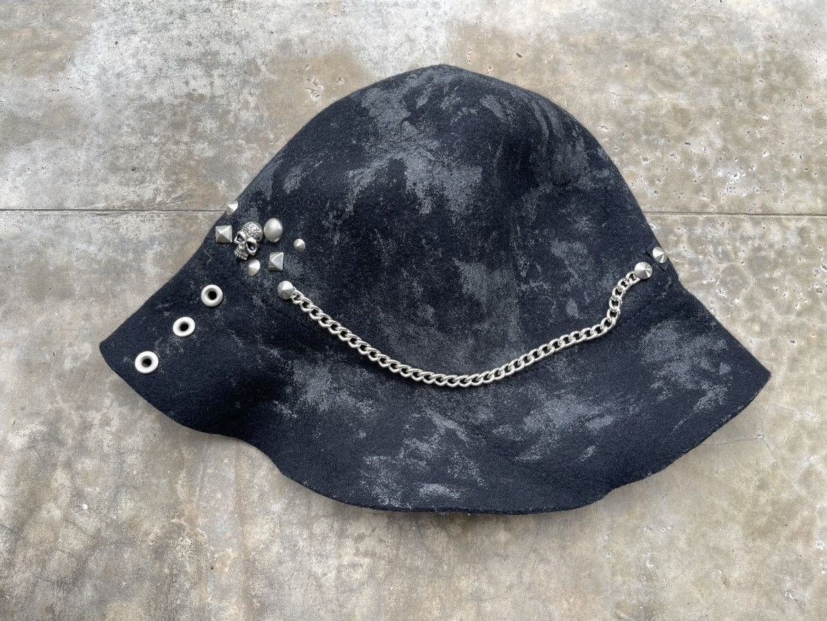 Japanese Brand × Seditionaries Sex Pot Revenge Wool Hat Punk Skull Chain Studded Size ONE SIZE - 2 Thumbnail