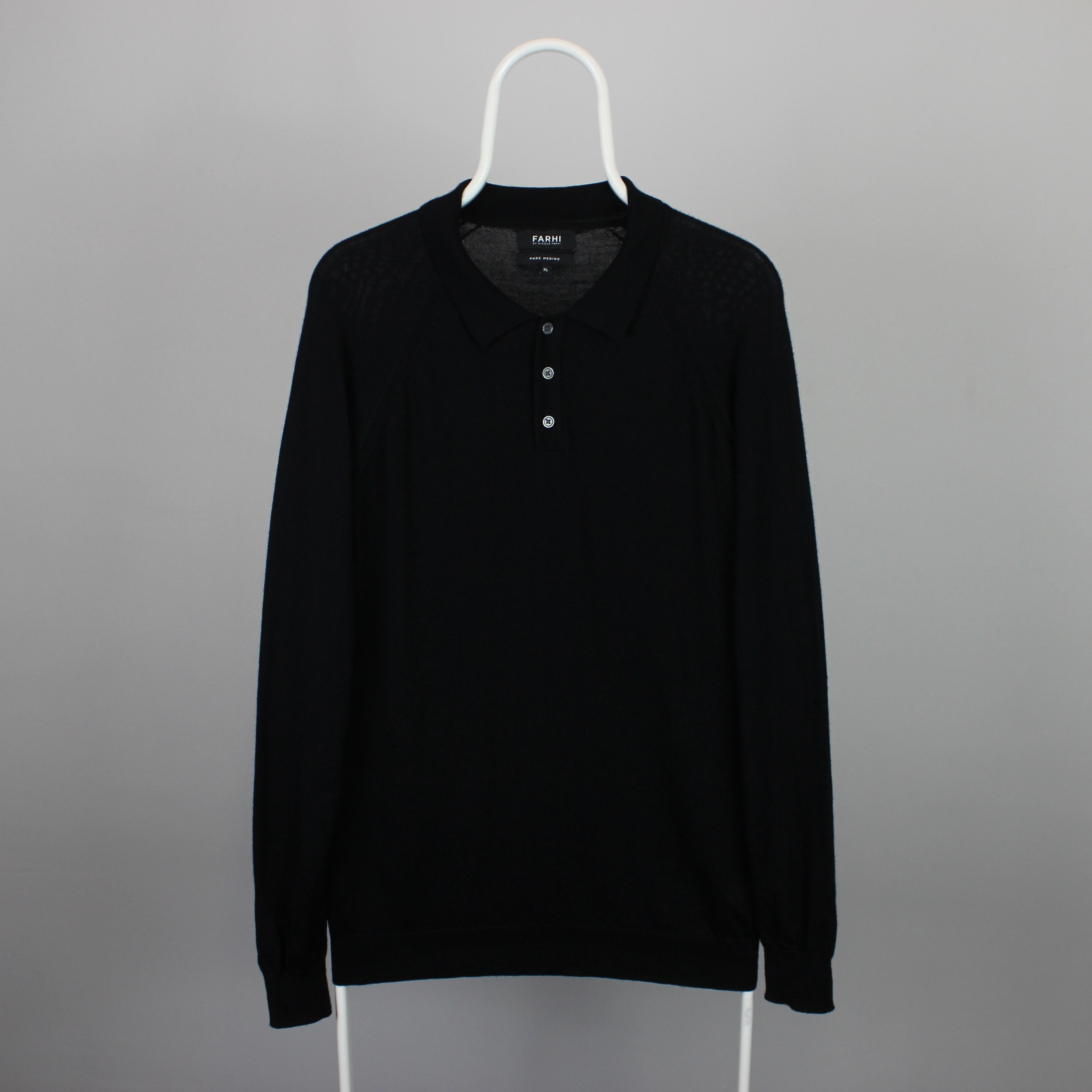 Nicole Farhi Nicole Farhi sweater merino wool buttons black L XL Size US XL / EU 56 / 4 - 3 Thumbnail
