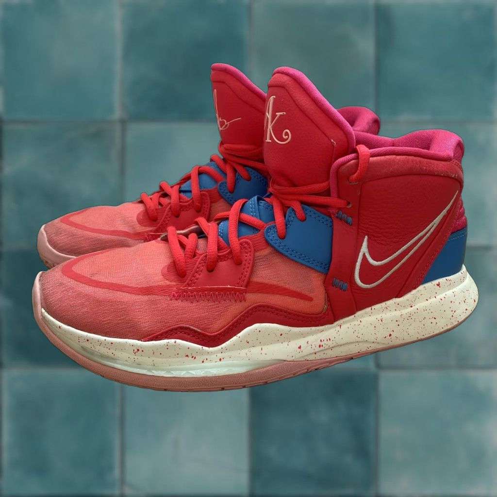 Nike Kyrie 8 Infinity Siren Red AK Mens Size 9 DM0856-600 - Pre-owned, in good condition - Siren Red Nike Kyrie 8 Basketball Sneaker Men's 9 AK 2022
