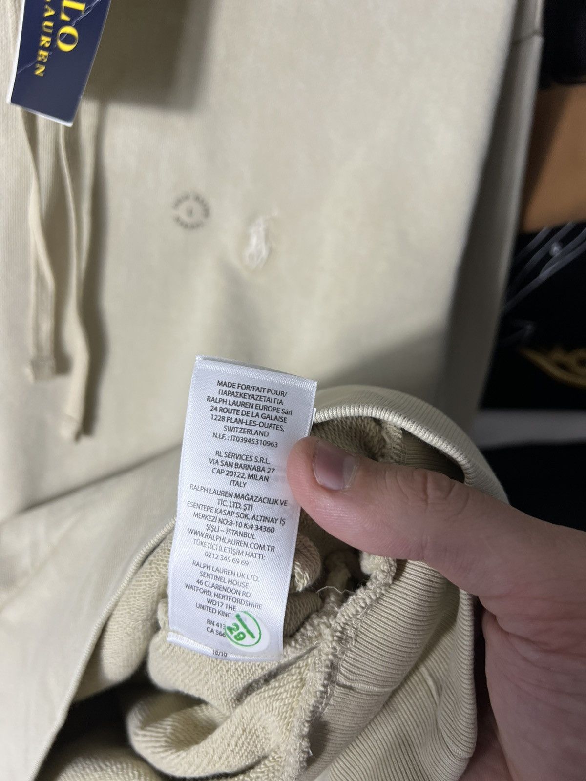 Polo Ralph Lauren 🤍 NWT Polo Ralph Lauren Loopback Fleece Hoodie Tan Size L Size US L / EU 52-54 / 3 - 15 Thumbnail