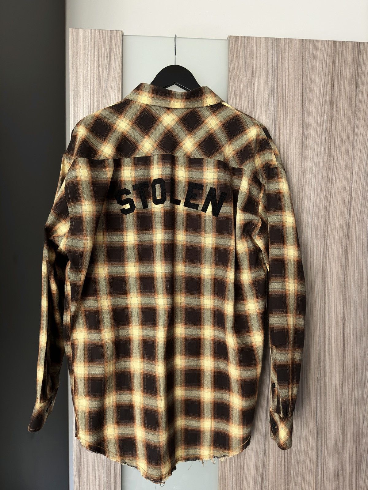 Stolen Girlfriends Club Brown Check Painter Shirt Size US XXL / EU 58 / 5 - 2 Thumbnail