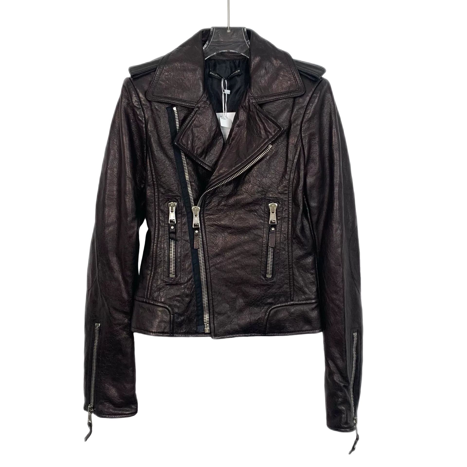 Balenciaga Balenciaga Lambskin Biker Leather Jacket 38 Size S / US 4 / IT 40 - 1 Thumbnail