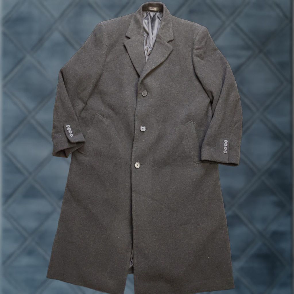 Chaps Chaps Overcoat Mens 44R Black Wool Blend Topcoat Classic Formal Dress Coat Size US S / EU 44-46 / 1 - 1 Thumbnail