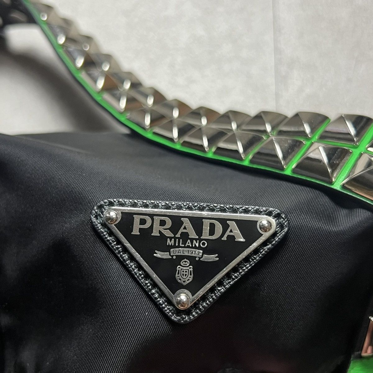 Prada Prada Shoulderbag studded Green Belts Size ONE SIZE - 2 Thumbnail