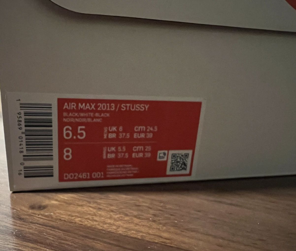 Nike Nike STUSSY X AIR MAX 2013 'BLACK' Men’s 6.5 / Women’s 8 Size US 6.5 / EU 39-40 - 9 Thumbnail