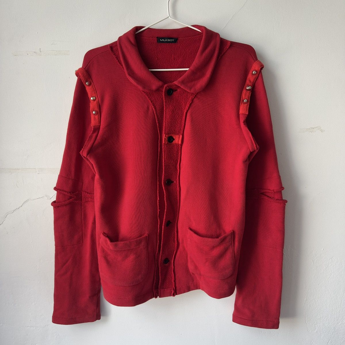 MILKBOY Japan red button-up Cardigan — SUPER RARE