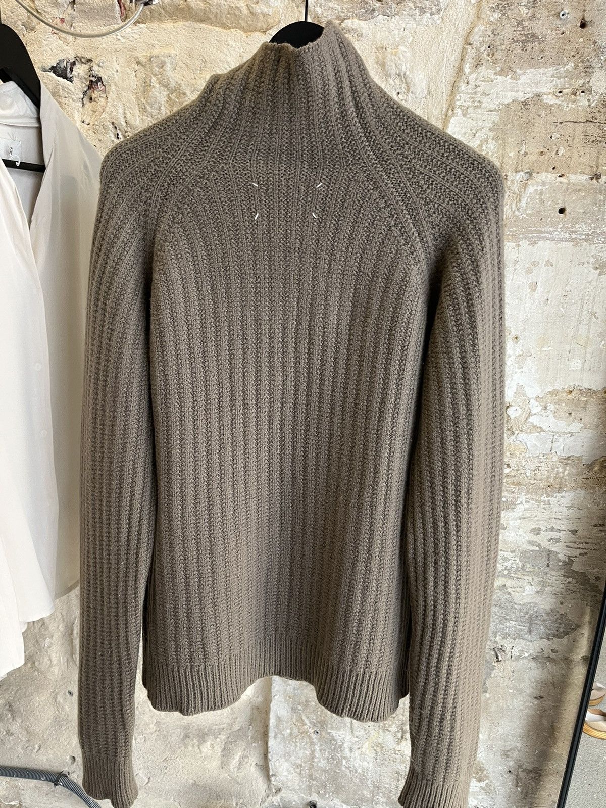 Maison Margiela AW2003 Miss Deanna Boiled Wool High Neck Knit Size US L / EU 52-54 / 3 - 6 Thumbnail