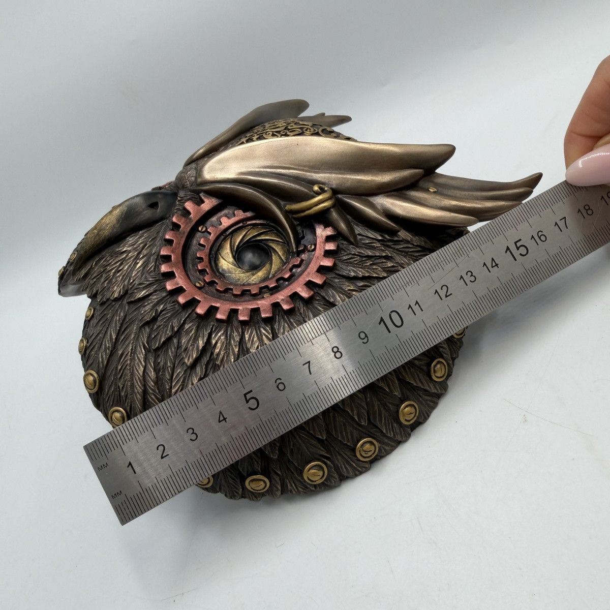 Other Bronze Owl Wall Mask Decor Steampunk Wisdom Sculpture Size ONE SIZE - 12 Thumbnail