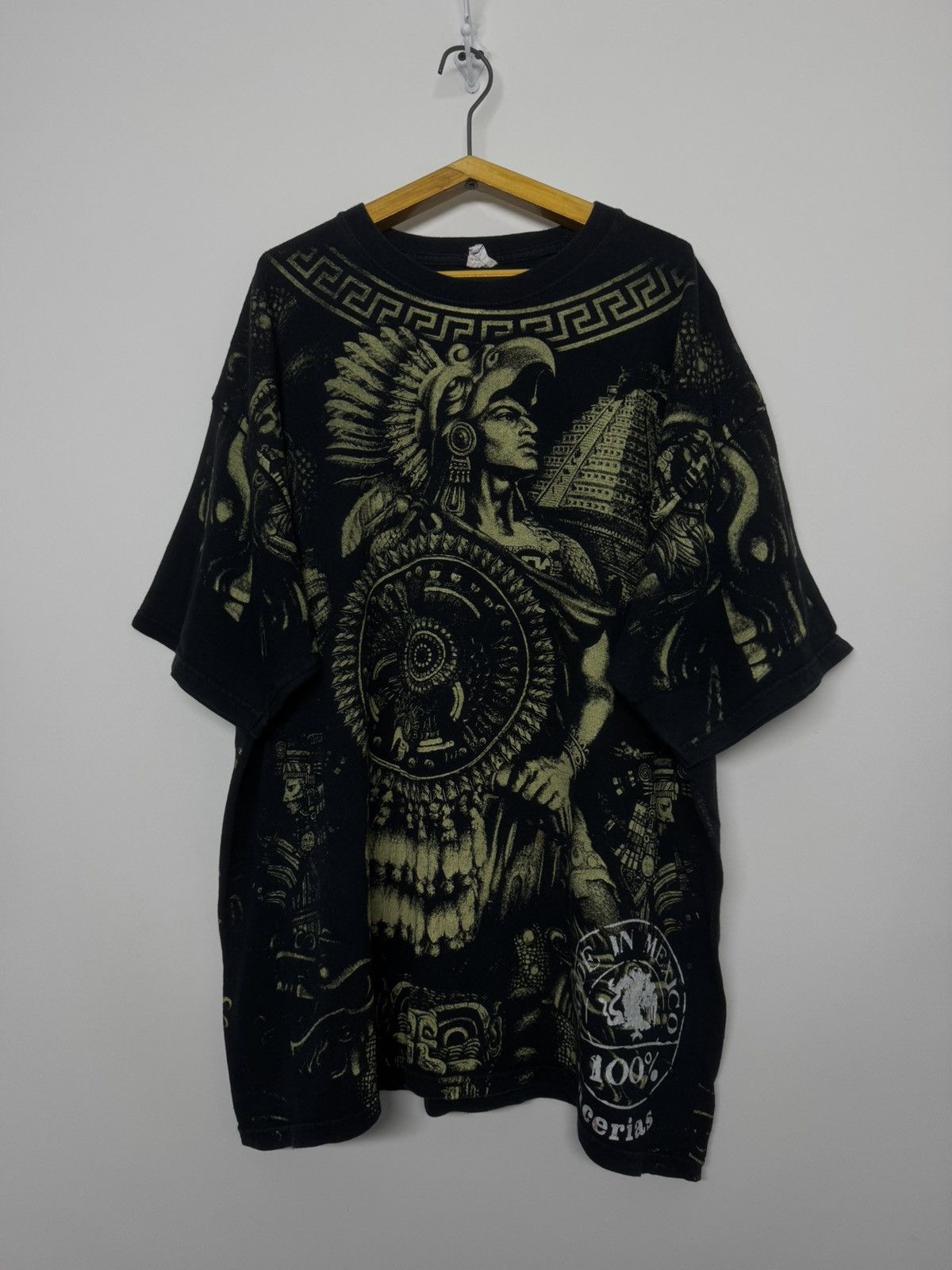 Vintage Vintage Aztex Puerio Vallarta Mexico All Over Print Shirt Size US XXL / EU 58 / 5 - 6 Thumbnail