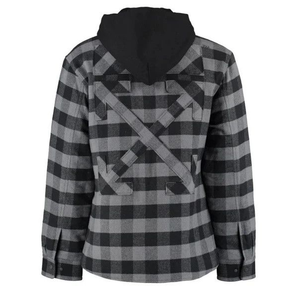Off-White o1gr1nt1124 Arrow Padded Flannel Shirt in Light Grey Size US L / EU 52-54 / 3 - 2 Thumbnail