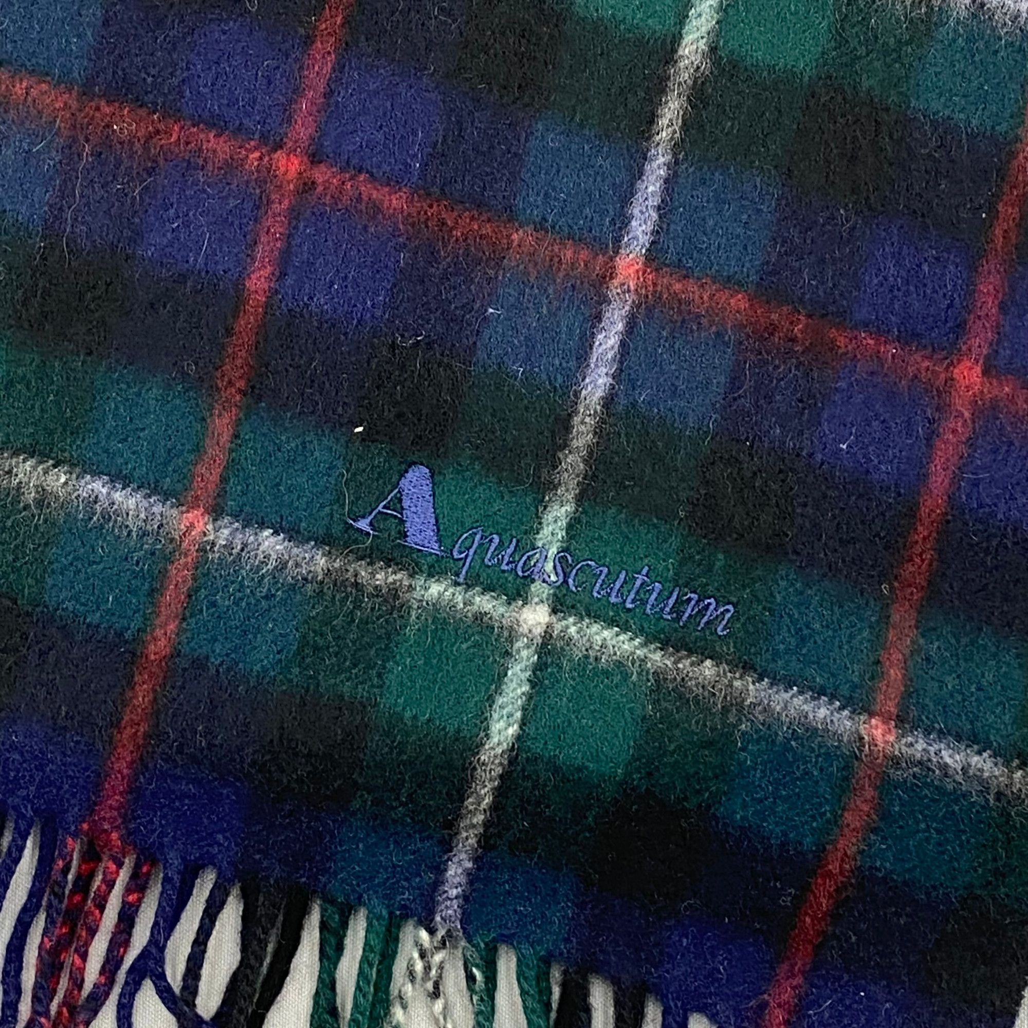 Aquascutum Vintage Aquascutum Scarf Muffler Wool Plaid Winter Scarves Size ONE SIZE - 4 Thumbnail
