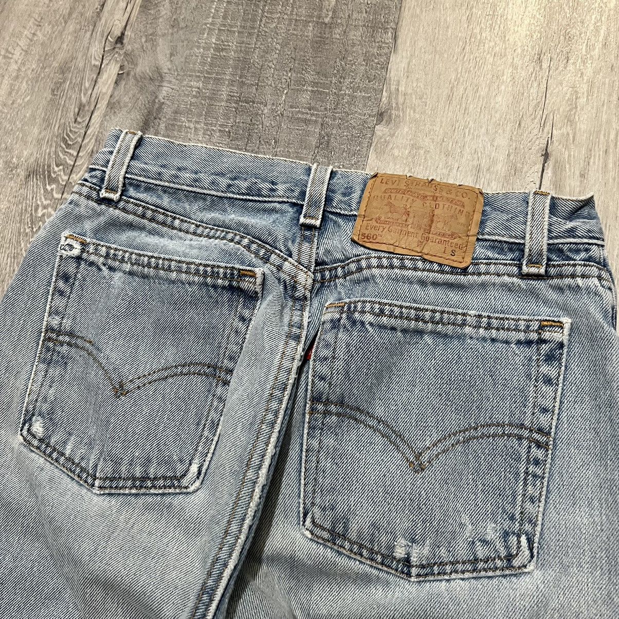 Levi's × Vintage VTG Levis 560 Baggy Loose Lightwash 90s Denim Skater Jeans Size 29" - 5 Thumbnail