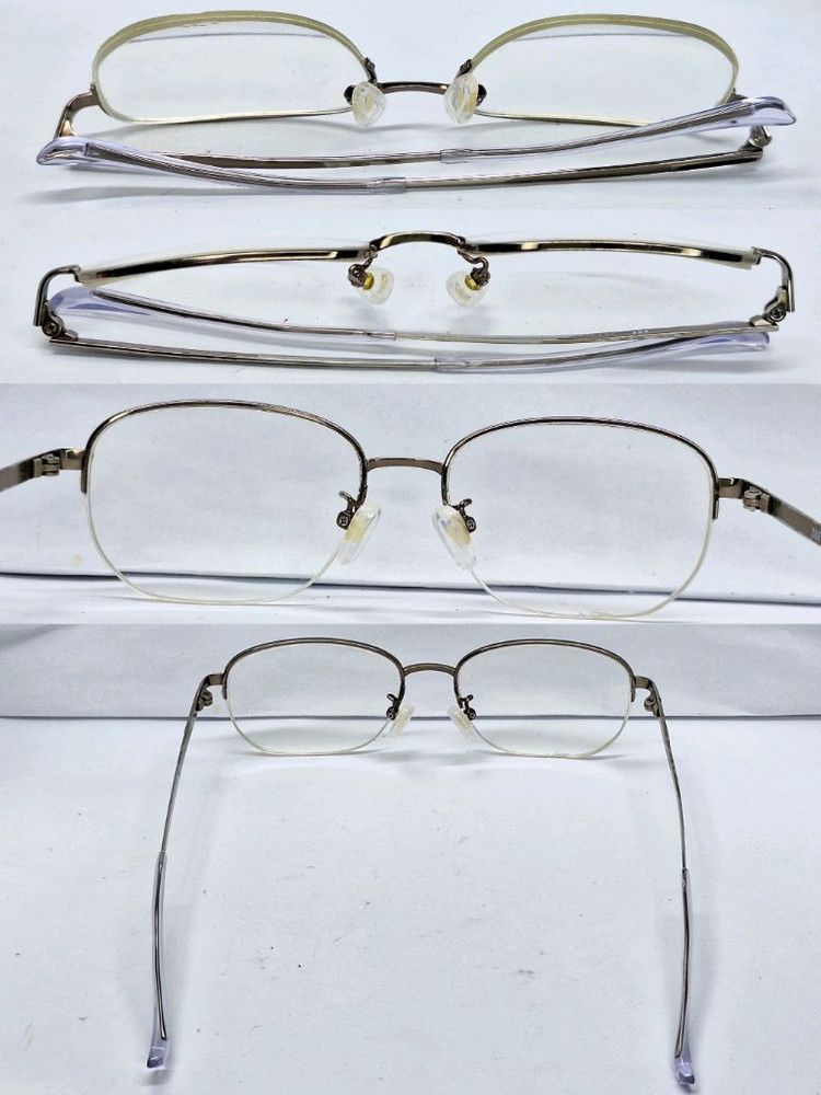 Other Charmant ZEF ZE23625 High-Purity Titanium Half-Rim Glasses Size ONE SIZE - 3 Thumbnail