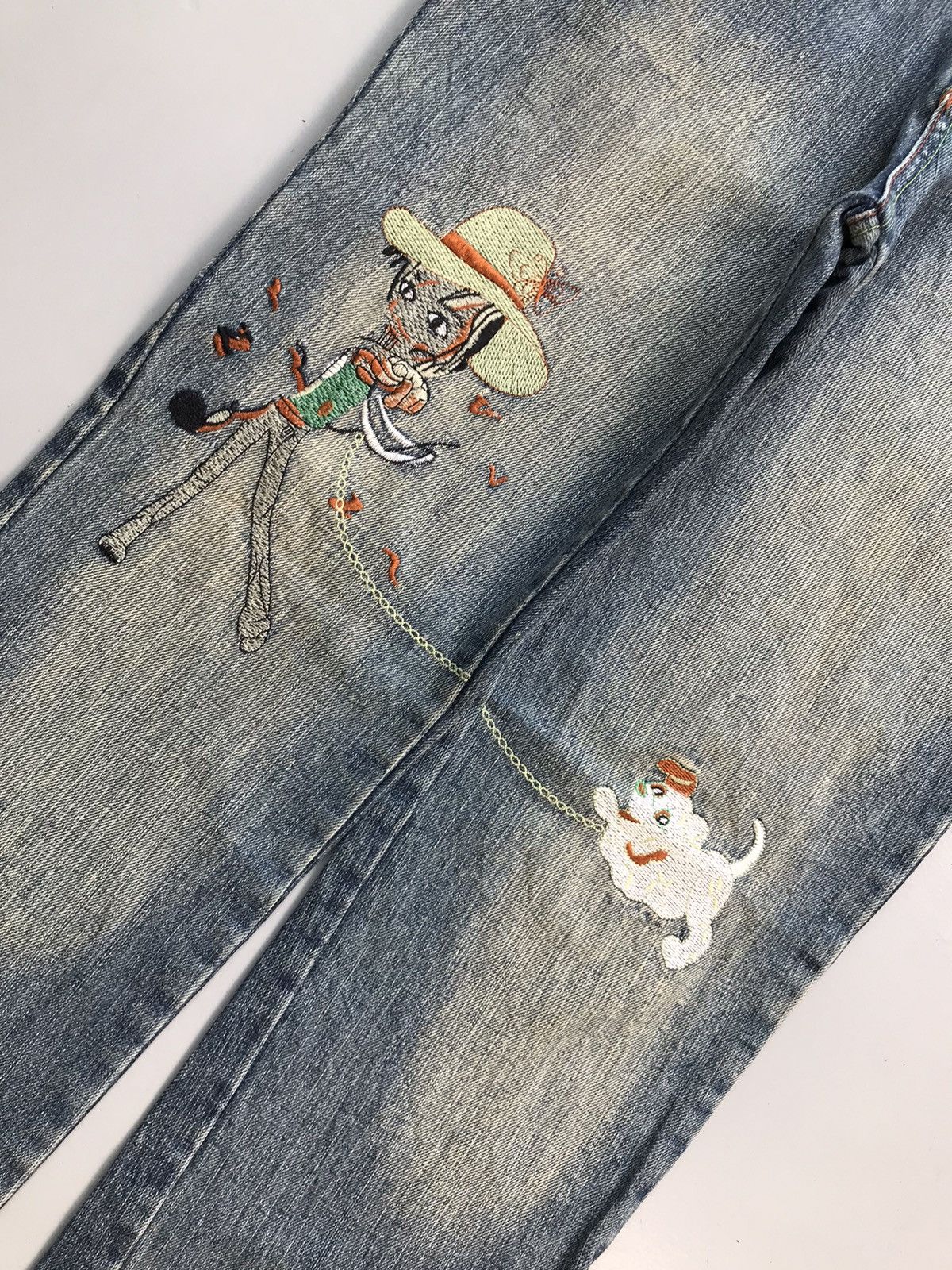 JNCO Vintage Yi xuan ni embroidered denim Size 28" / US 6 / IT 42 - 4 Thumbnail