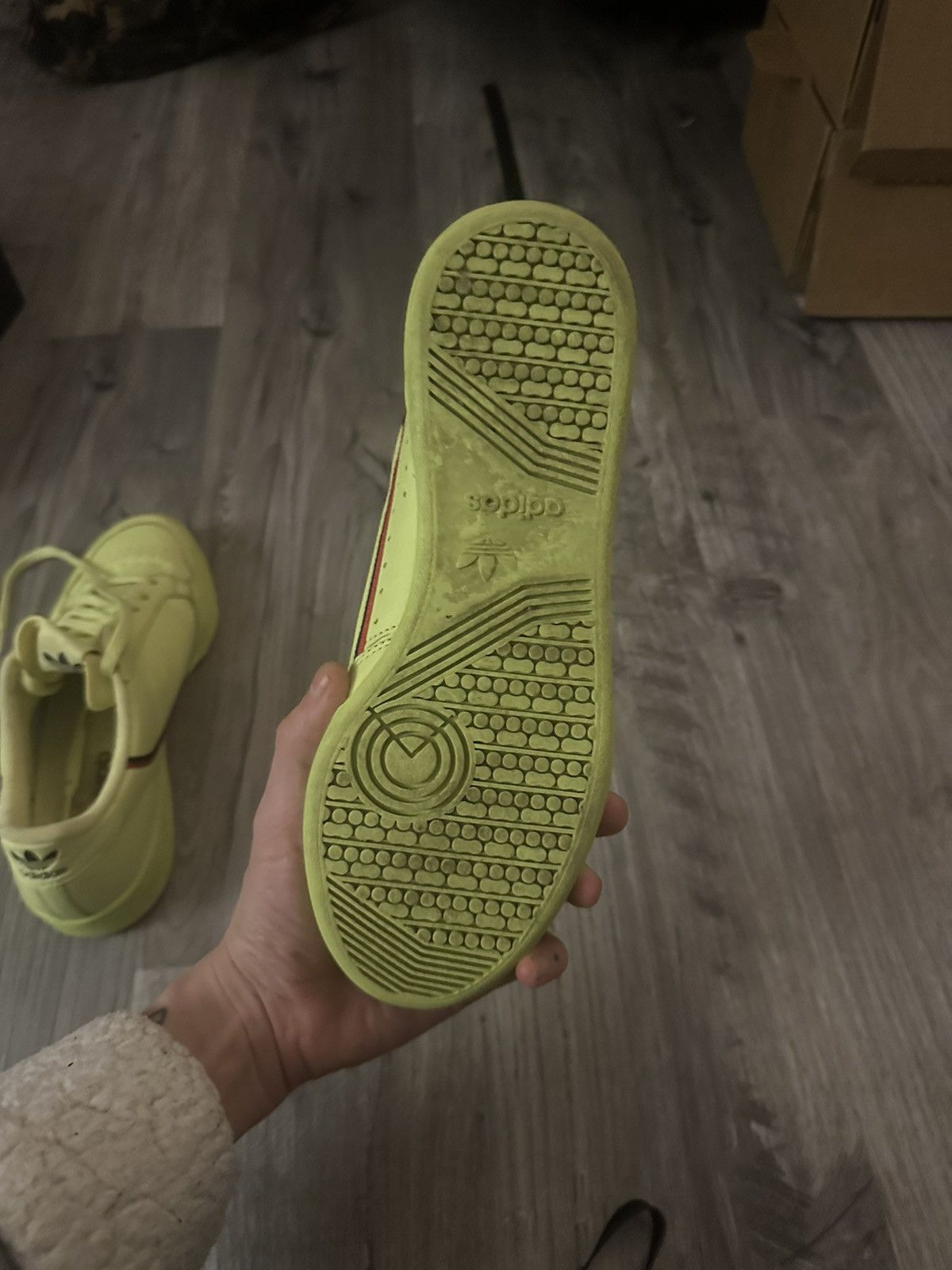 Adidas Adidas Continental 80 Frozen /Lime Green Size US 8 / EU 41 - 10 Thumbnail