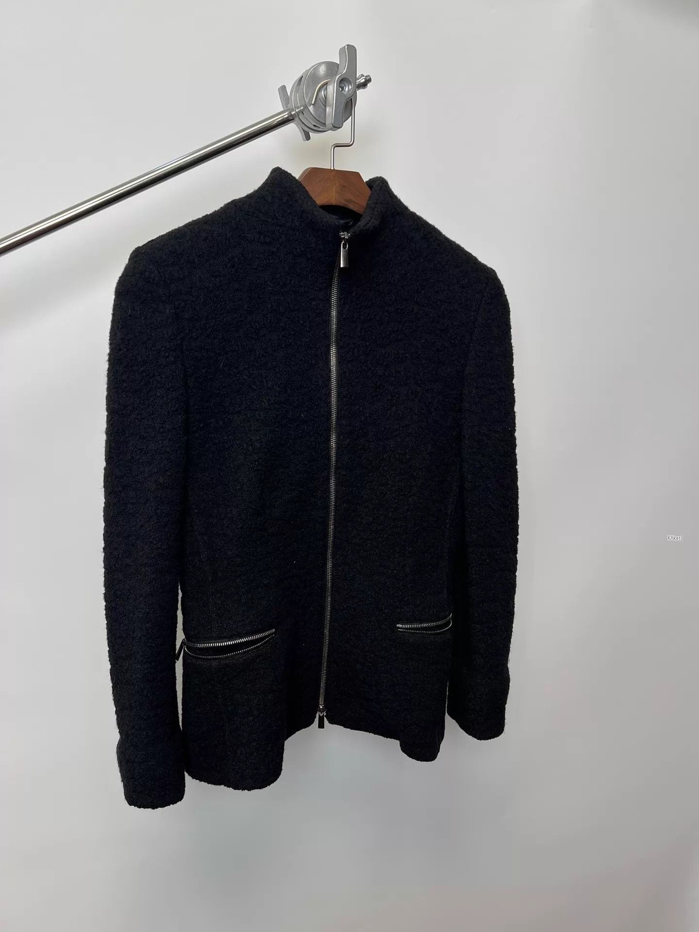 Giorgio Armani Textured Zip-Front Jacket - Multi, Size S Size US S / EU 44-46 / 1 - 2 Thumbnail