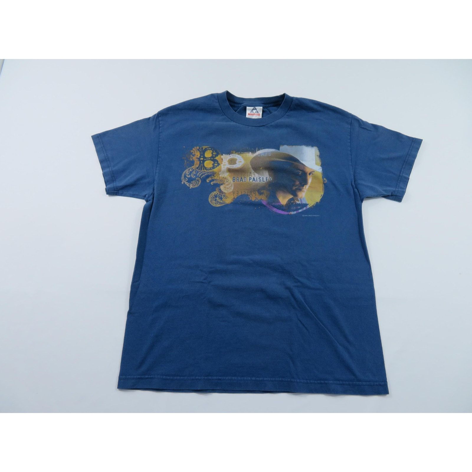 AAA Brad Paisley Country Rock Shirt Blue Sz L Y2K R10 Size US L / EU 52-54 / 3 - 1 Thumbnail