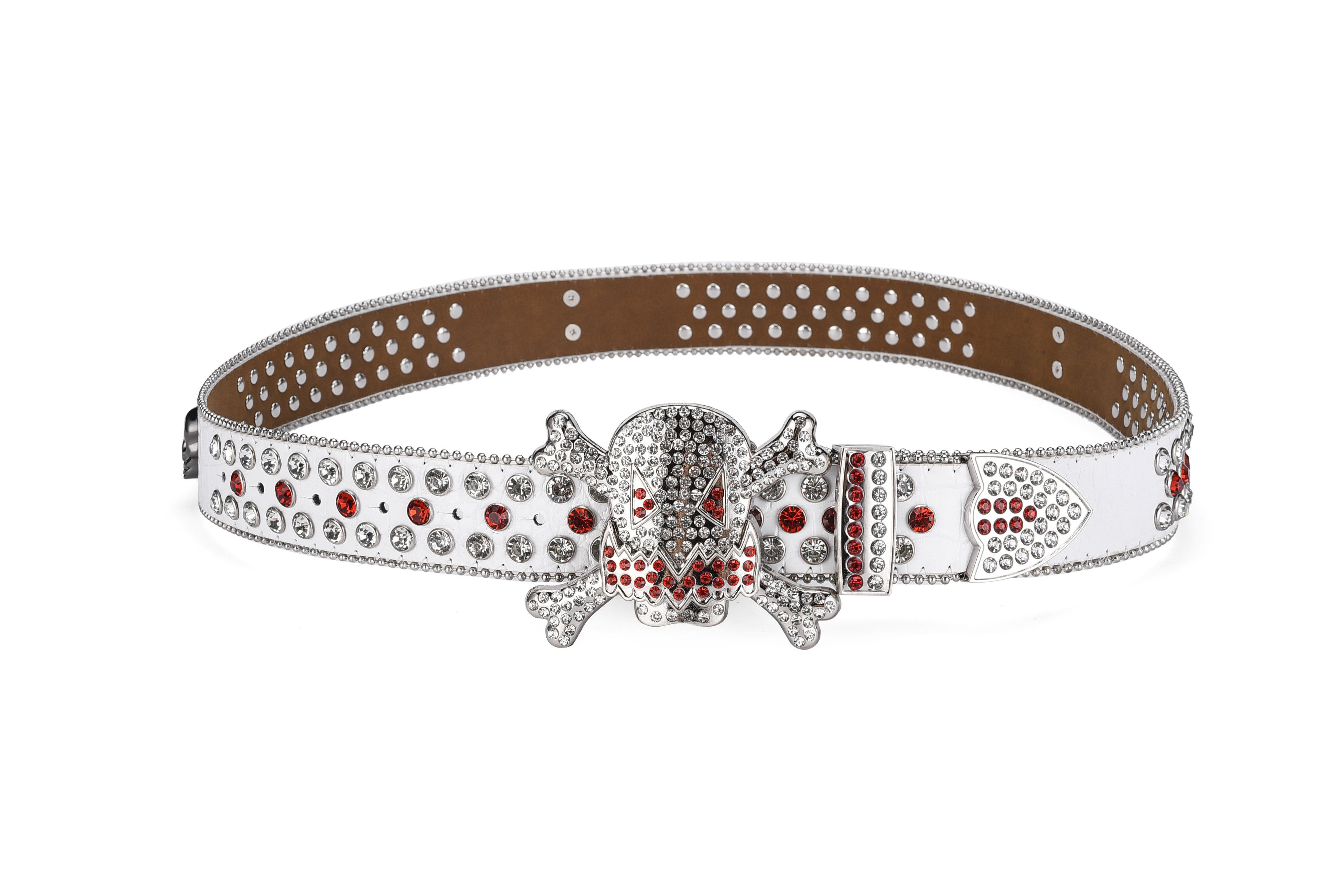Japanese Brand Skull rhinestone belt Size ONE SIZE - 3 Thumbnail