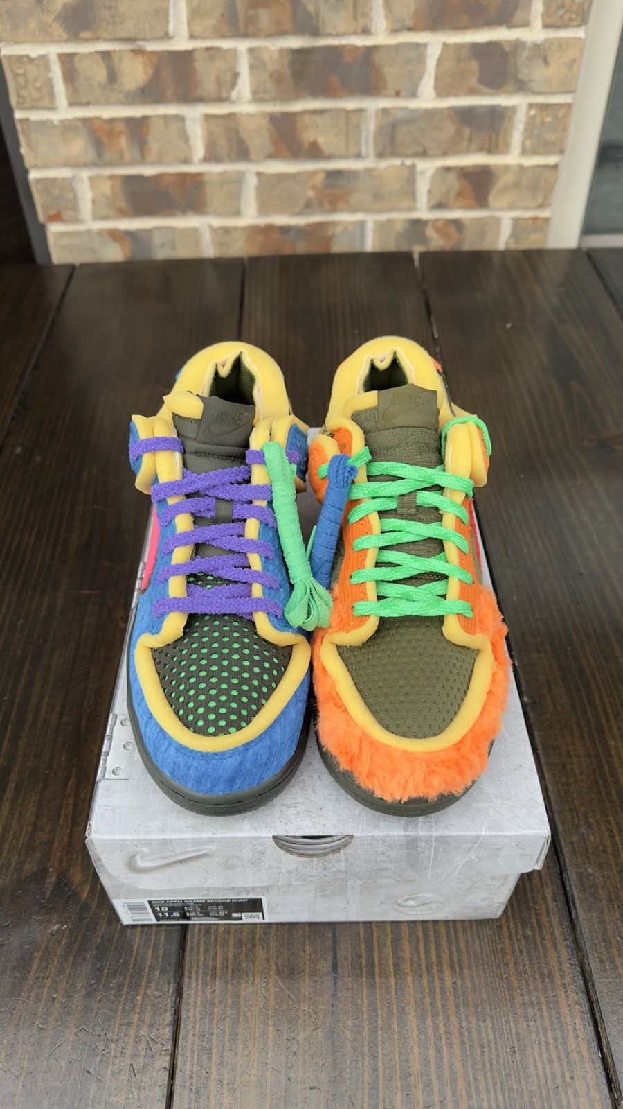 Cactus Plant Flea Market × Nike Nike x CPFM Cactus Plant Flea Market Swamp Sponge Dunk Size US 10 / EU 43 - 2 Thumbnail