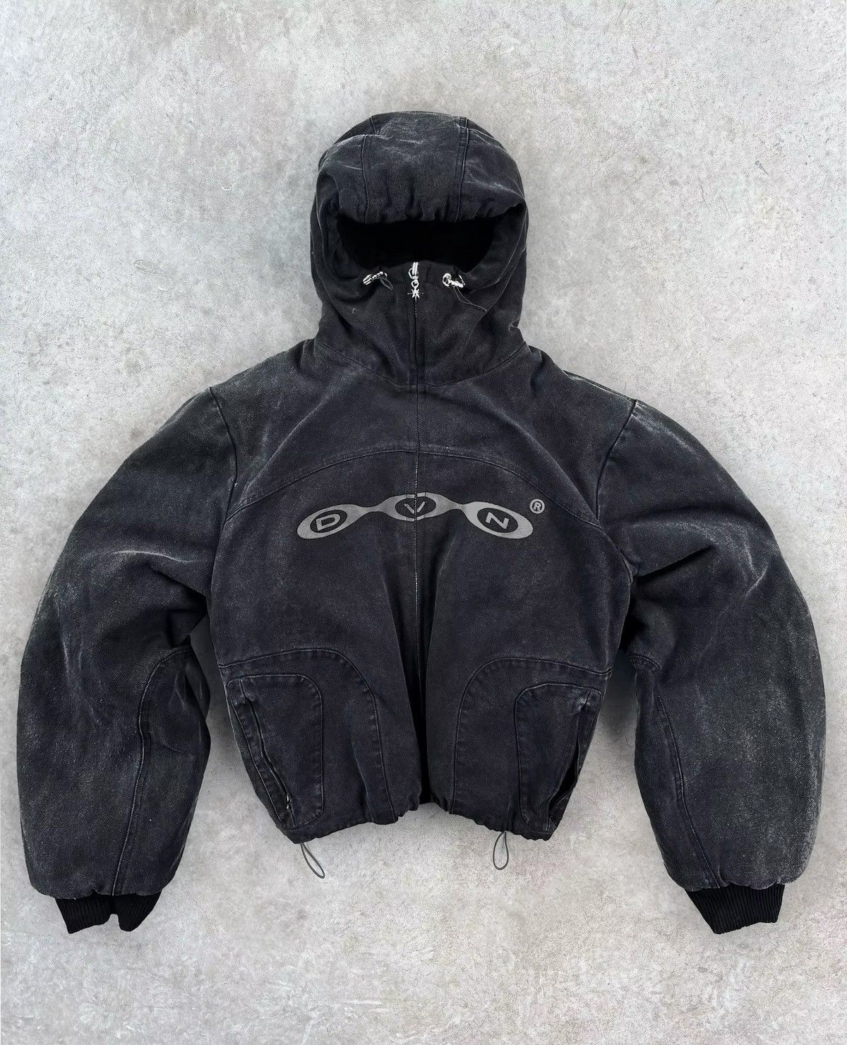 Japanese Brand Hooded Canvas Bomber Jacket Size M / US 6-8 / IT 42-44 - 1 Thumbnail