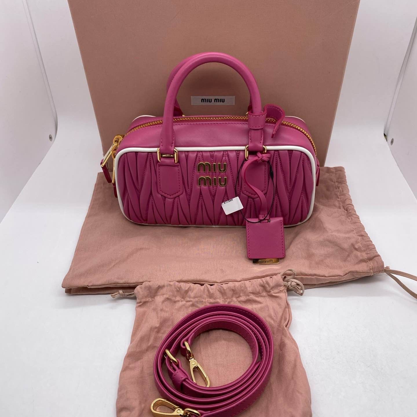 Miu Miu Miu Miu Arcadie Matelassé Nappa Leather Bag Size ONE SIZE - 1 Thumbnail