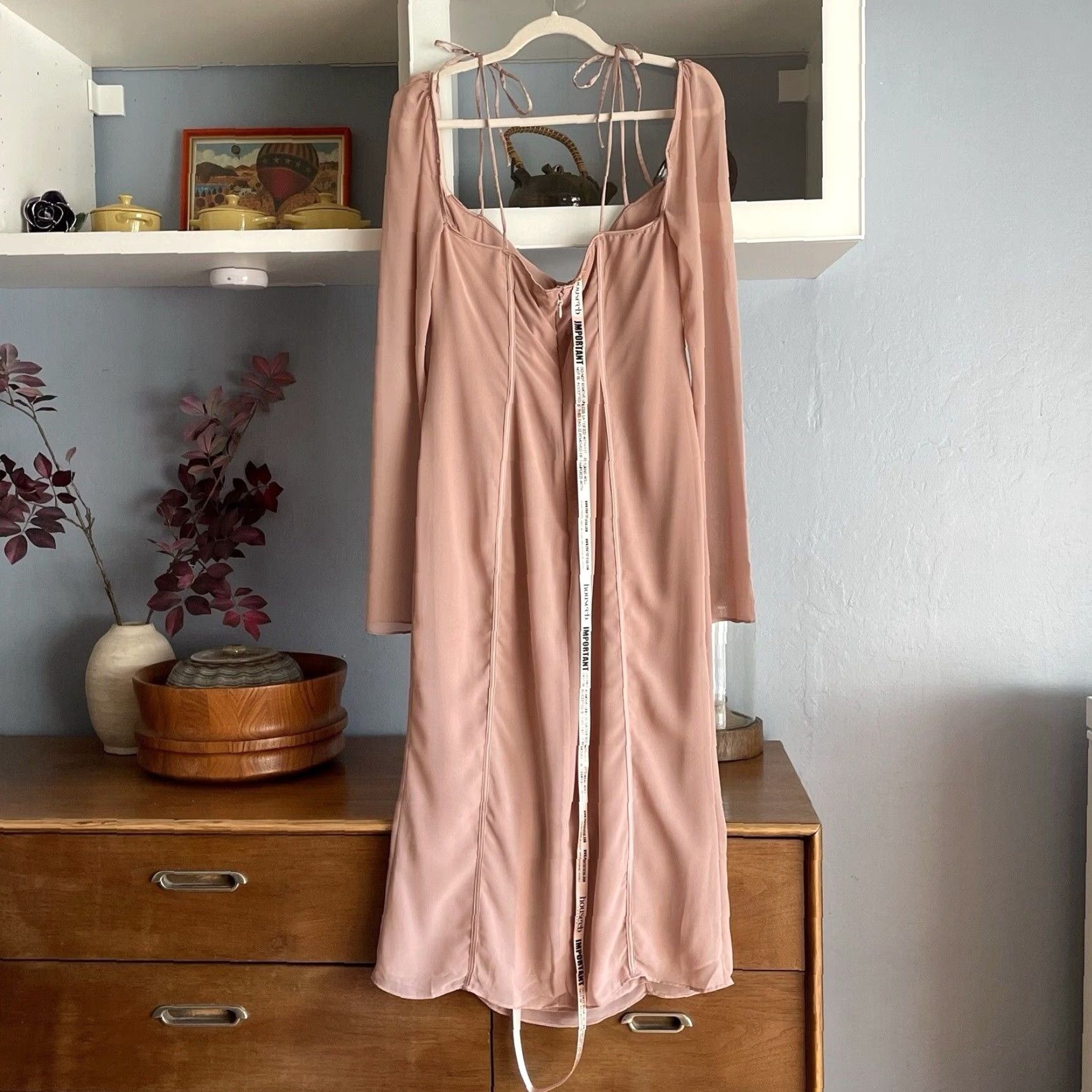House of CB HOUSE OF CB Ophelia Blush Cutout Midi Dress Bodycon Ladies L+ UK US 10-12 Pink Party Cocktail Summer Spring Size L / US 10 / IT 46 - 4 Thumbnail