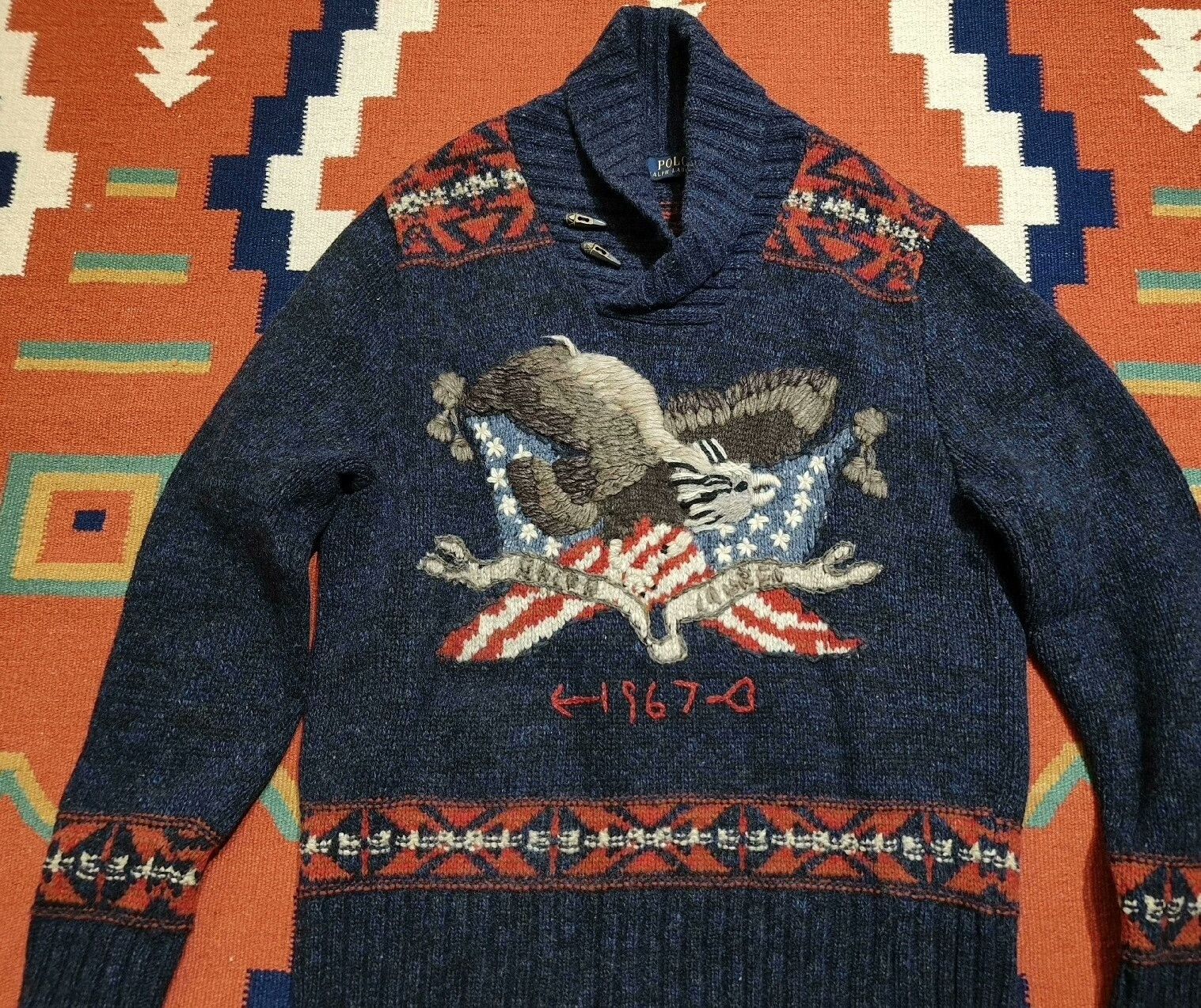 RRL Ralph Lauren RRL Ralph Lauren Fair Isle Wool Sweater Size US L / EU 52-54 / 3 - 1 Thumbnail