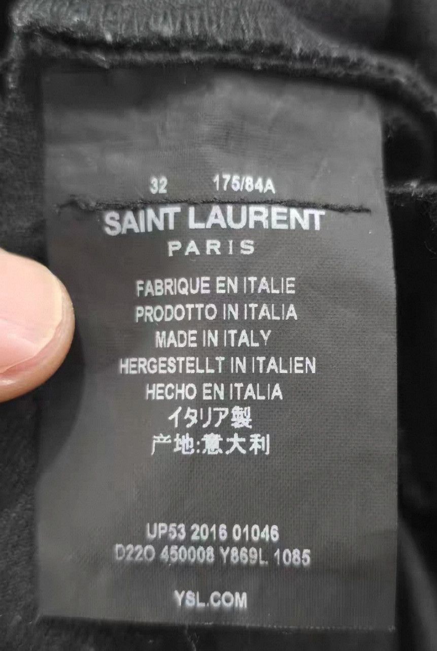 Saint Laurent Paris Saint Laurent Paris17 Spring/Summer Black Sabotage Jeans 2 Size US 32 / EU 48 - 8 Thumbnail