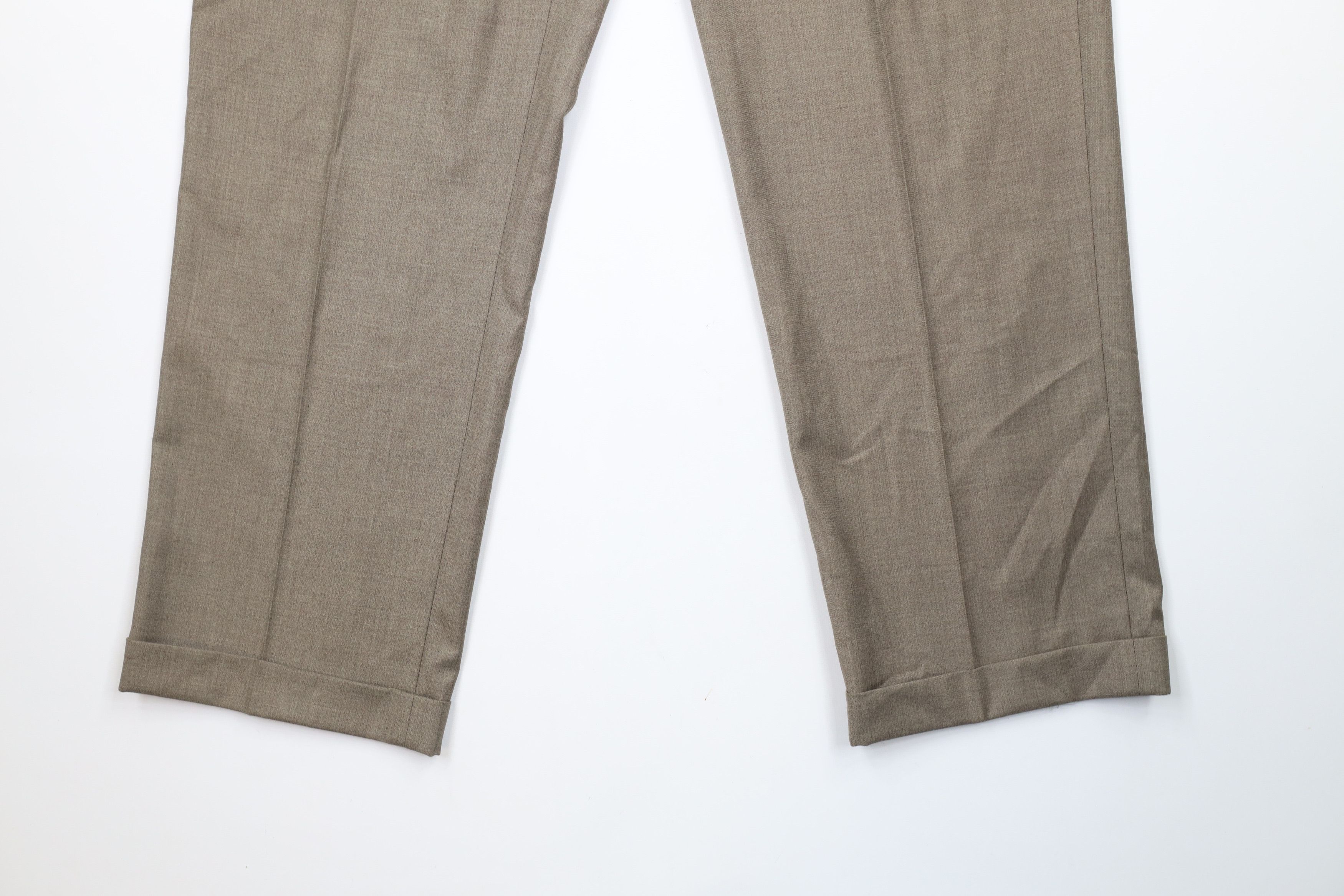 Ralph Lauren × Vintage Vintage Ralph Lauren Wide Leg Chino Pants Heather Brown Size US 34 / EU 50 - 4 Thumbnail