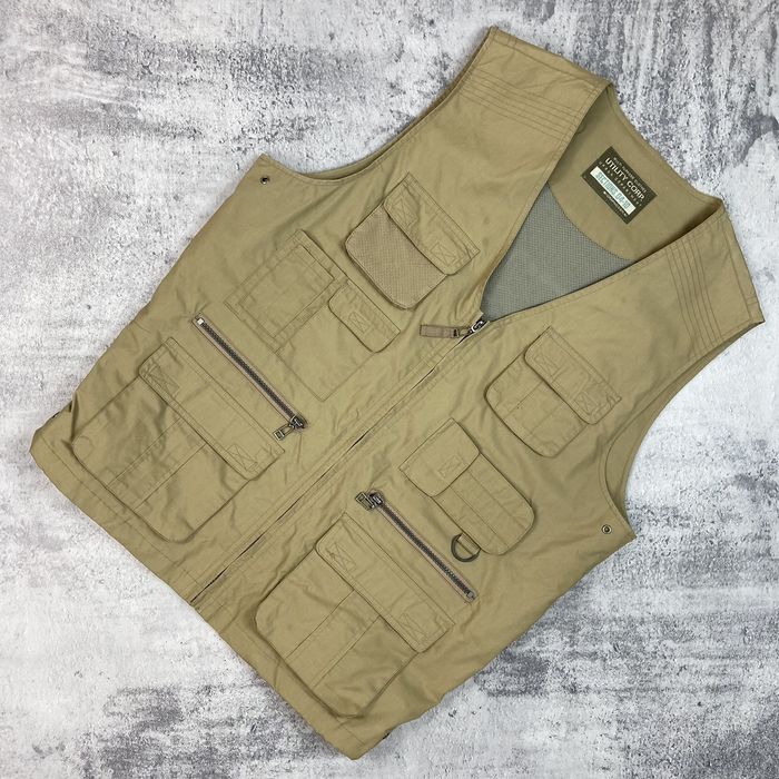 Vintage 00s VINTAGE Avant Garde Multipocket Military Vest Y2K