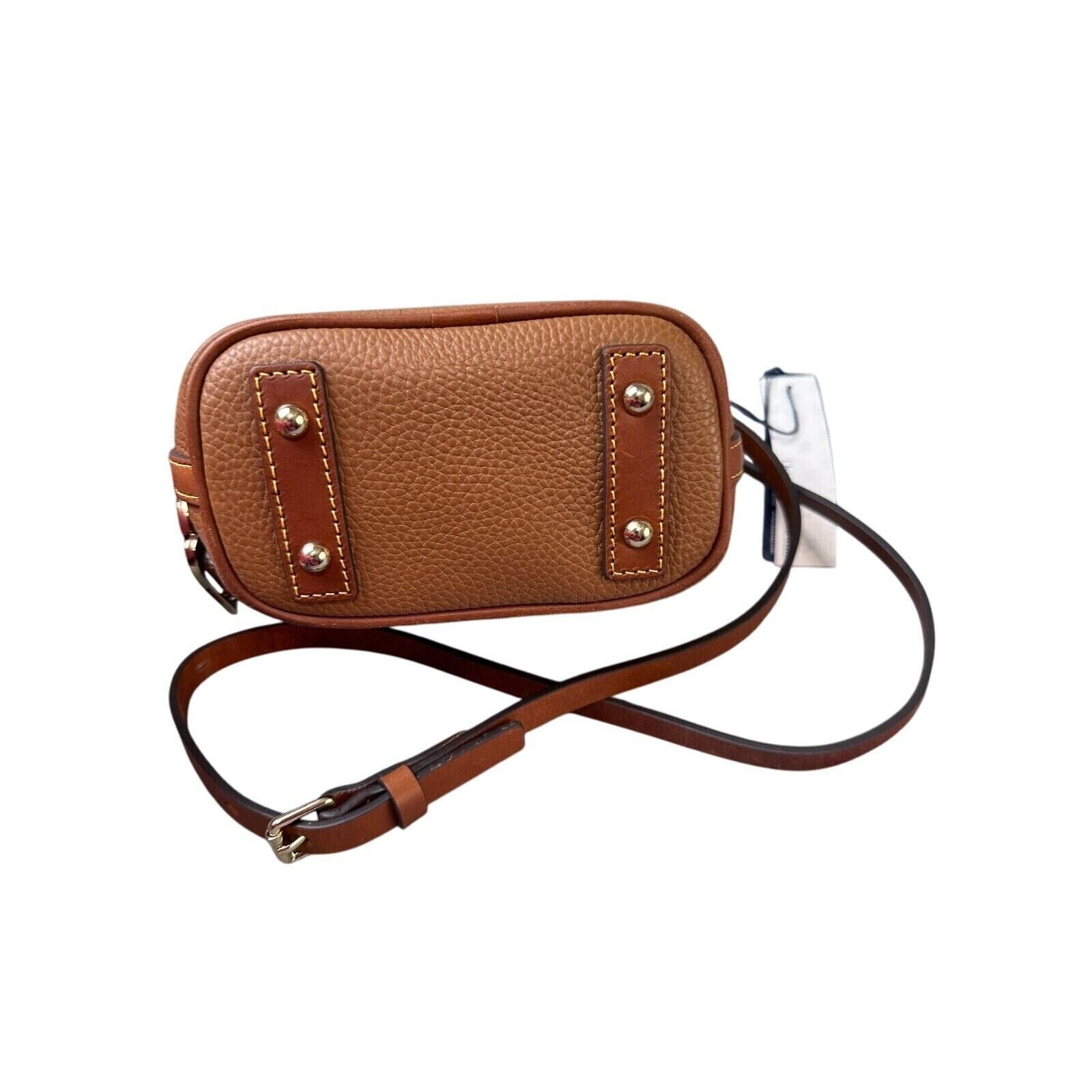 Dooney & Bourke Dooney & Bourke Small Crossbody Bag - Pebble Leather Caramel Size ONE SIZE - 7 Thumbnail