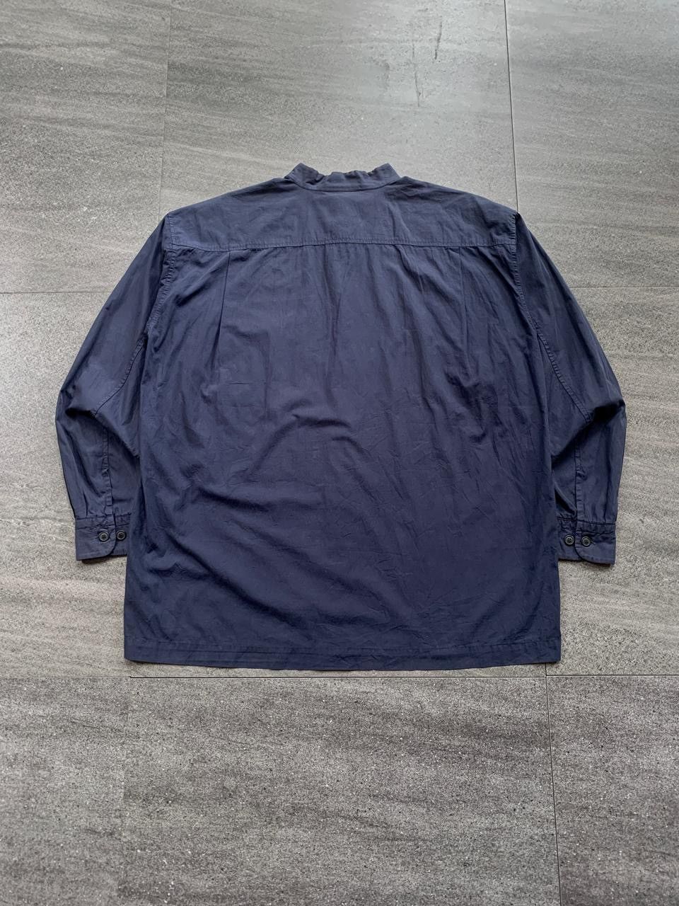 Issey Miyake Faded Mandarin Shanghai Collar Shirt Size US L / EU 52-54 / 3 - 4 Thumbnail