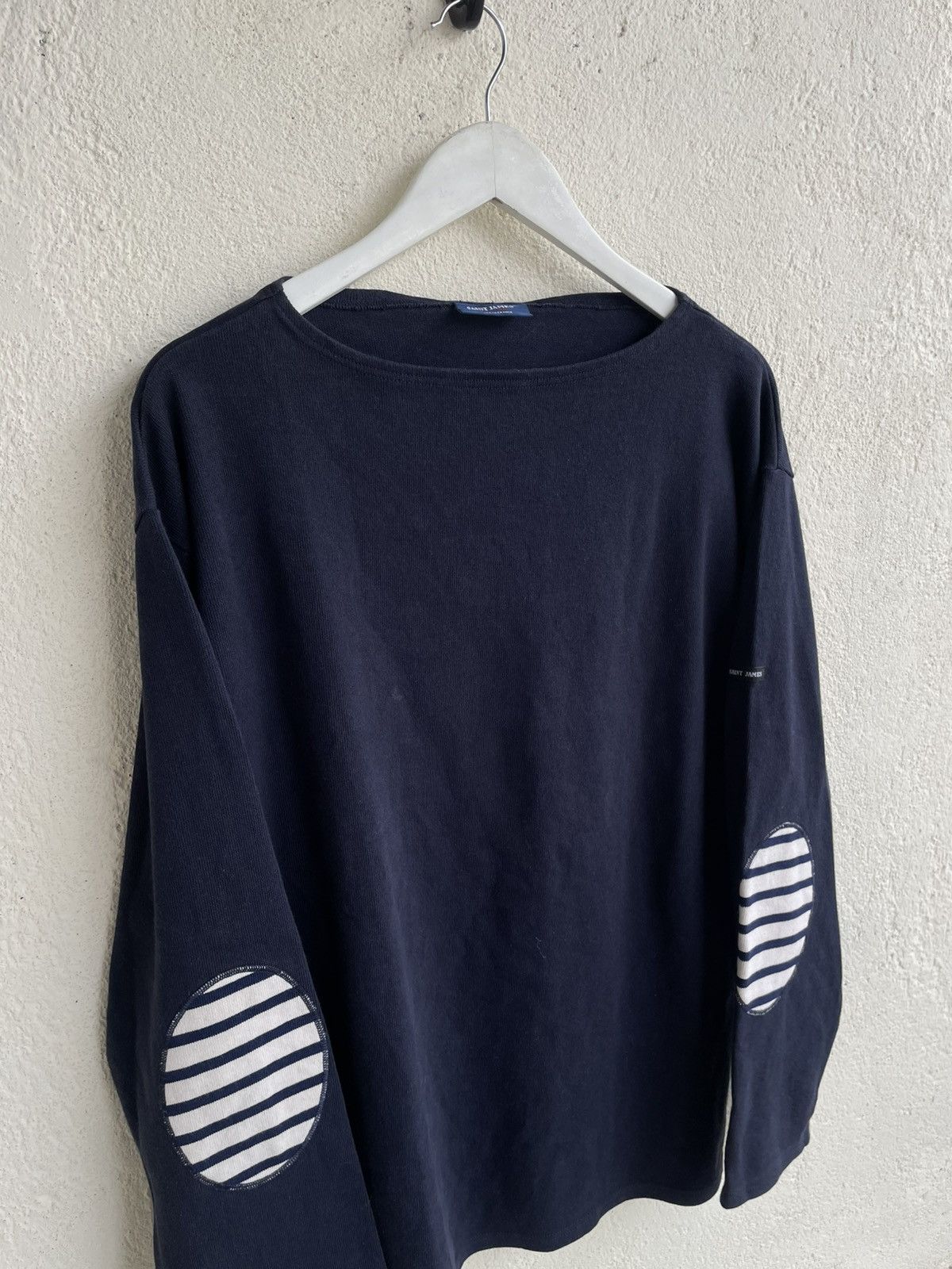 Maison Margiela Saint James Naval Breton Elbow Patch Long Sleeve Number Nine Size US XL / EU 56 / 4 - 4 Thumbnail