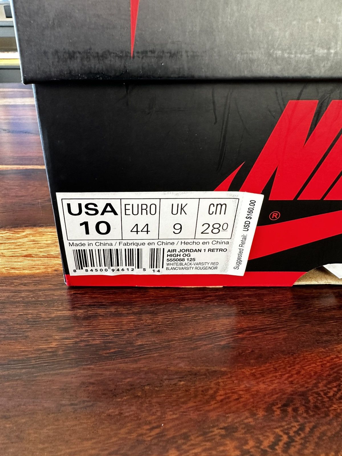 Jordan Brand Jordan 1 Black Toe 2016 Size US 10 / EU 43 - 4 Thumbnail