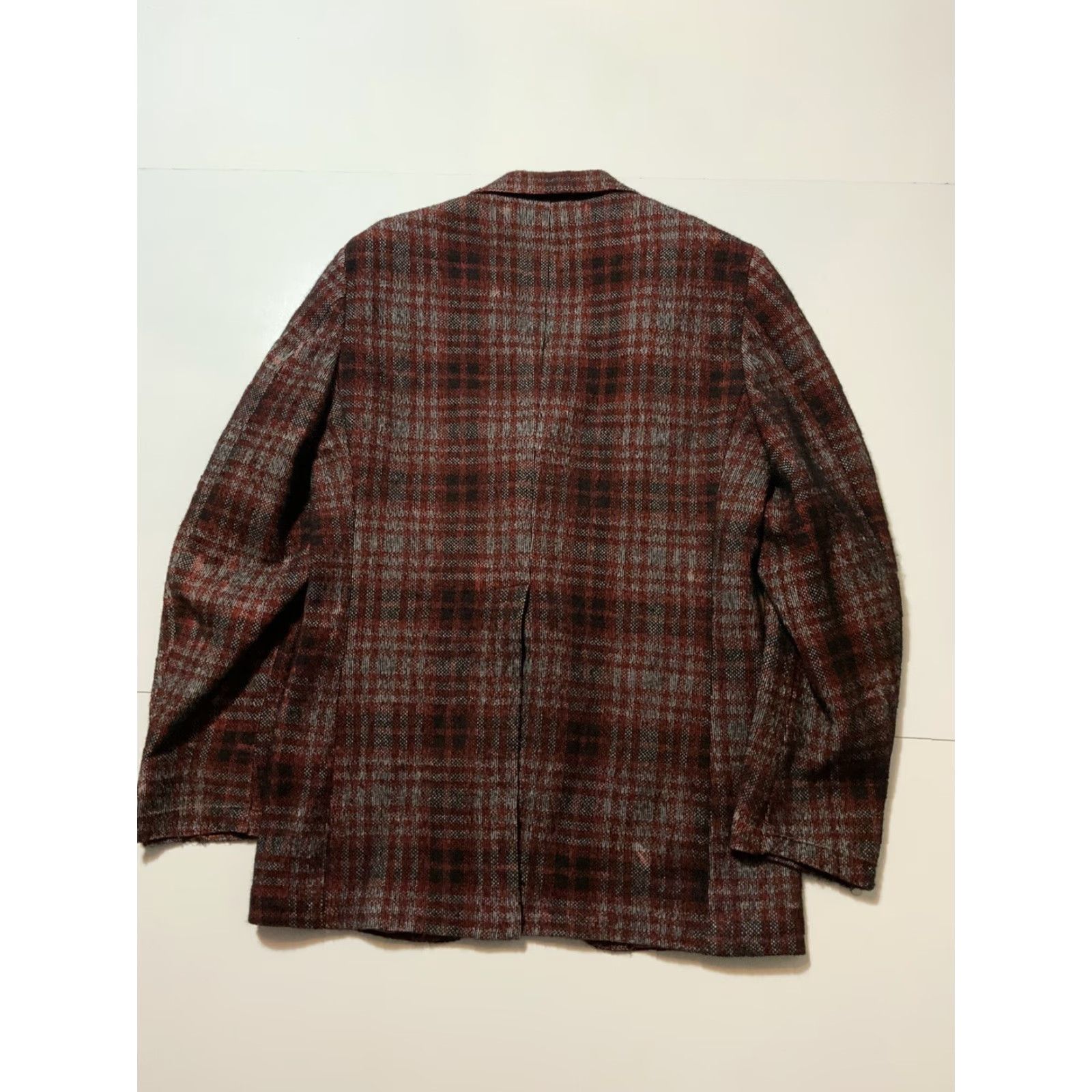 Vintage VINTAGE Mcgregor Gottschalks Shadow Plaid Wool Tweed Sports Blazer Jacket 60s 70s Size 40 Size 40R - 2 Thumbnail