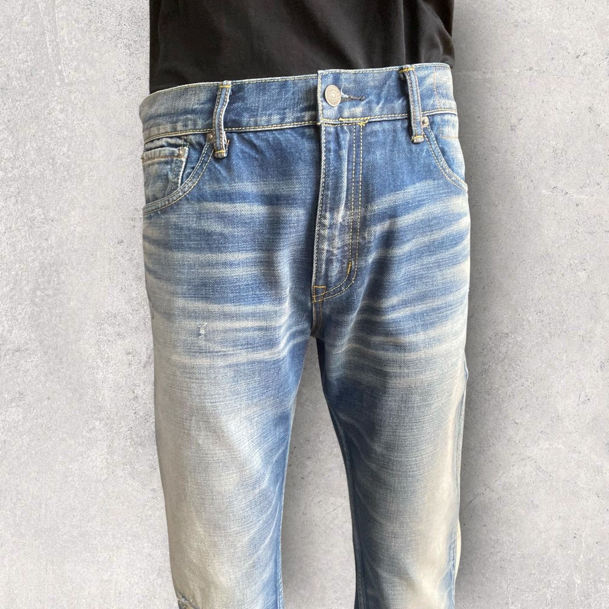 Visvim Visvim Social Sculpture 03D10 Damage Denim Size US 34 / EU 50 - 2 Thumbnail