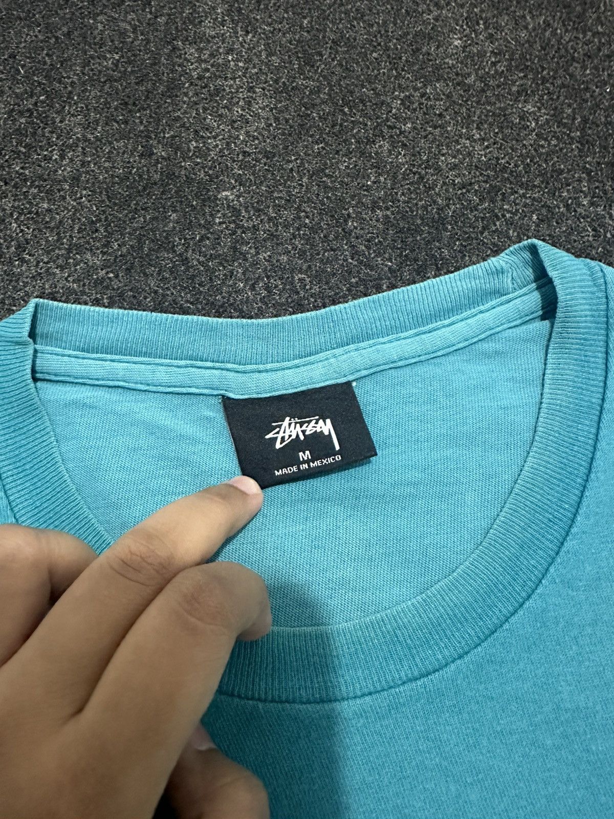 Stussy Stussy logo print ocean tshirt Size US M / EU 48-50 / 2 - 3 Thumbnail