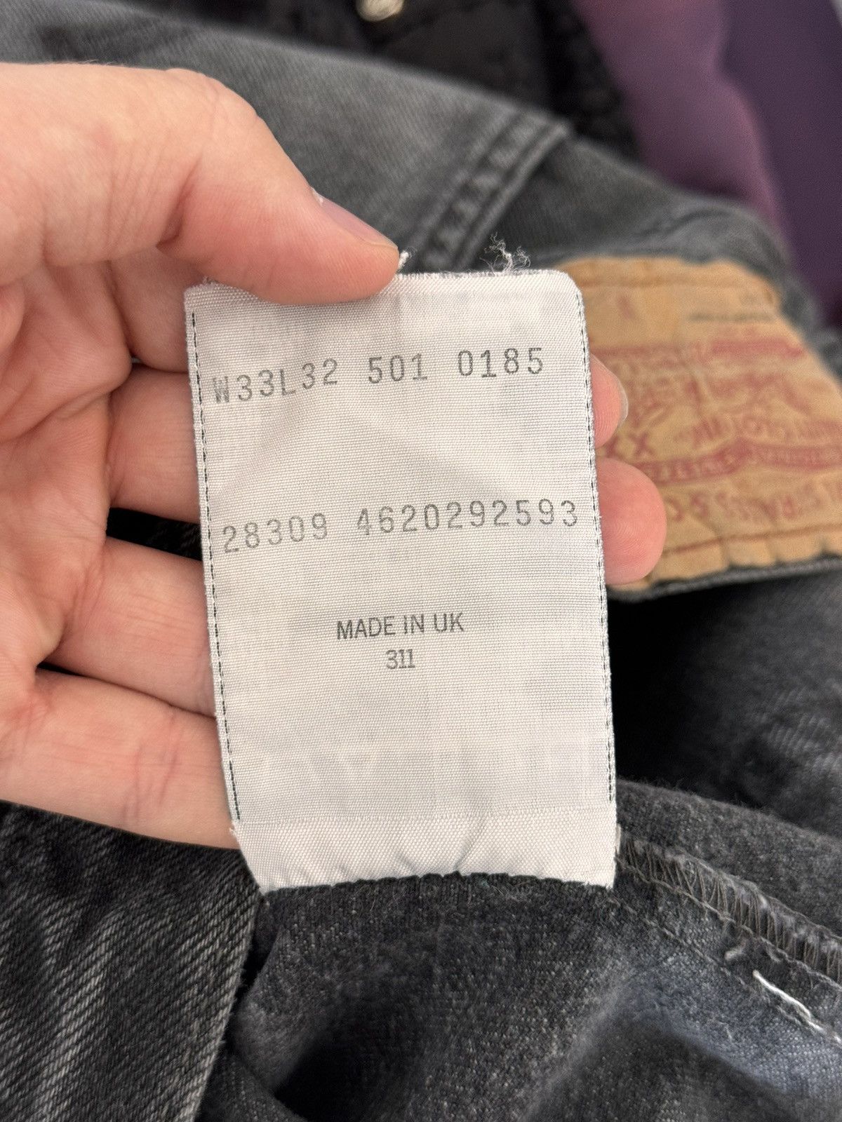 Levi's Rare Vintage 90s Levi’s 501 33x32 Washed Denim Jeans Pants Size US 33 - 8 Thumbnail