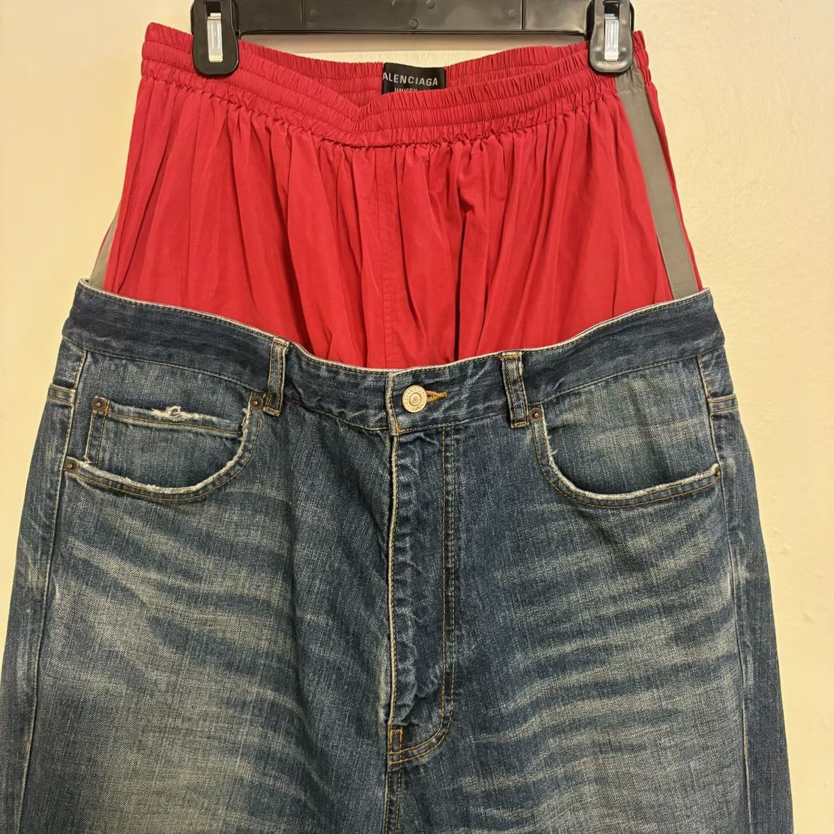 Balenciaga Balenciaga Flared Layered Jeans Size US 34 / EU 50 - 2 Thumbnail
